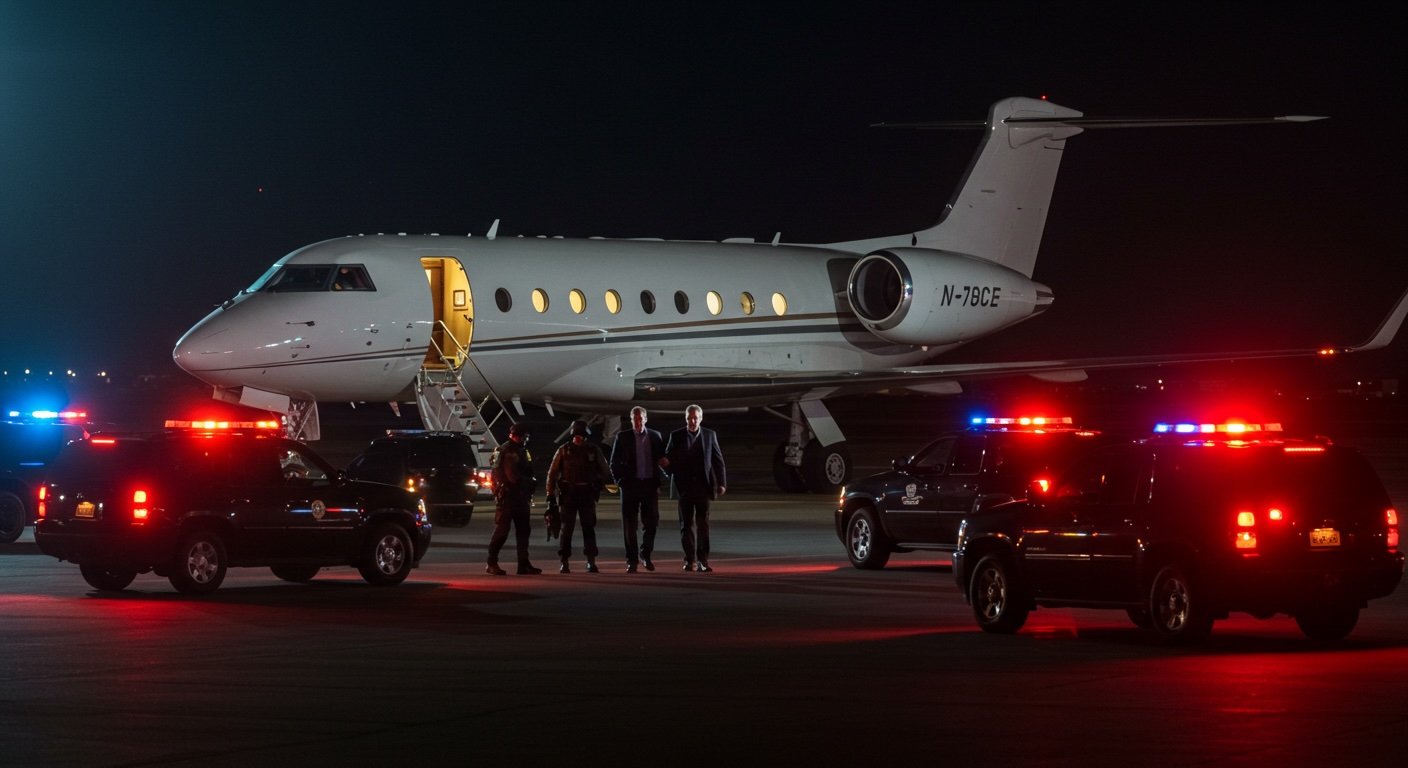 Man Arrested off Private Plane