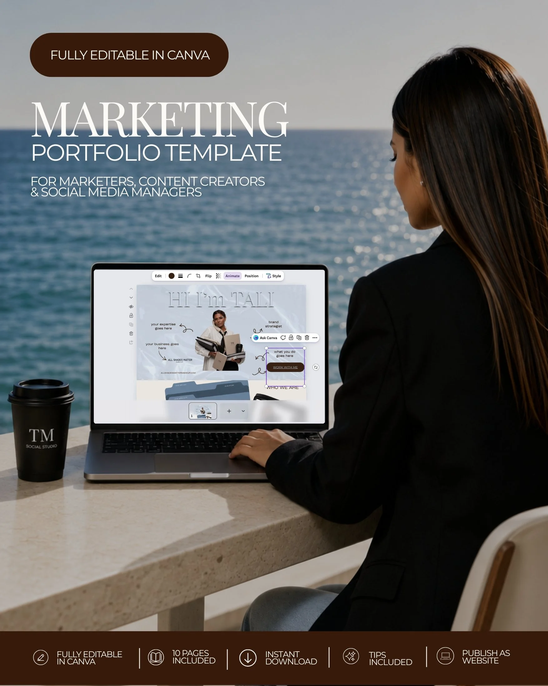 Marketing Portfolio Template (Canva)