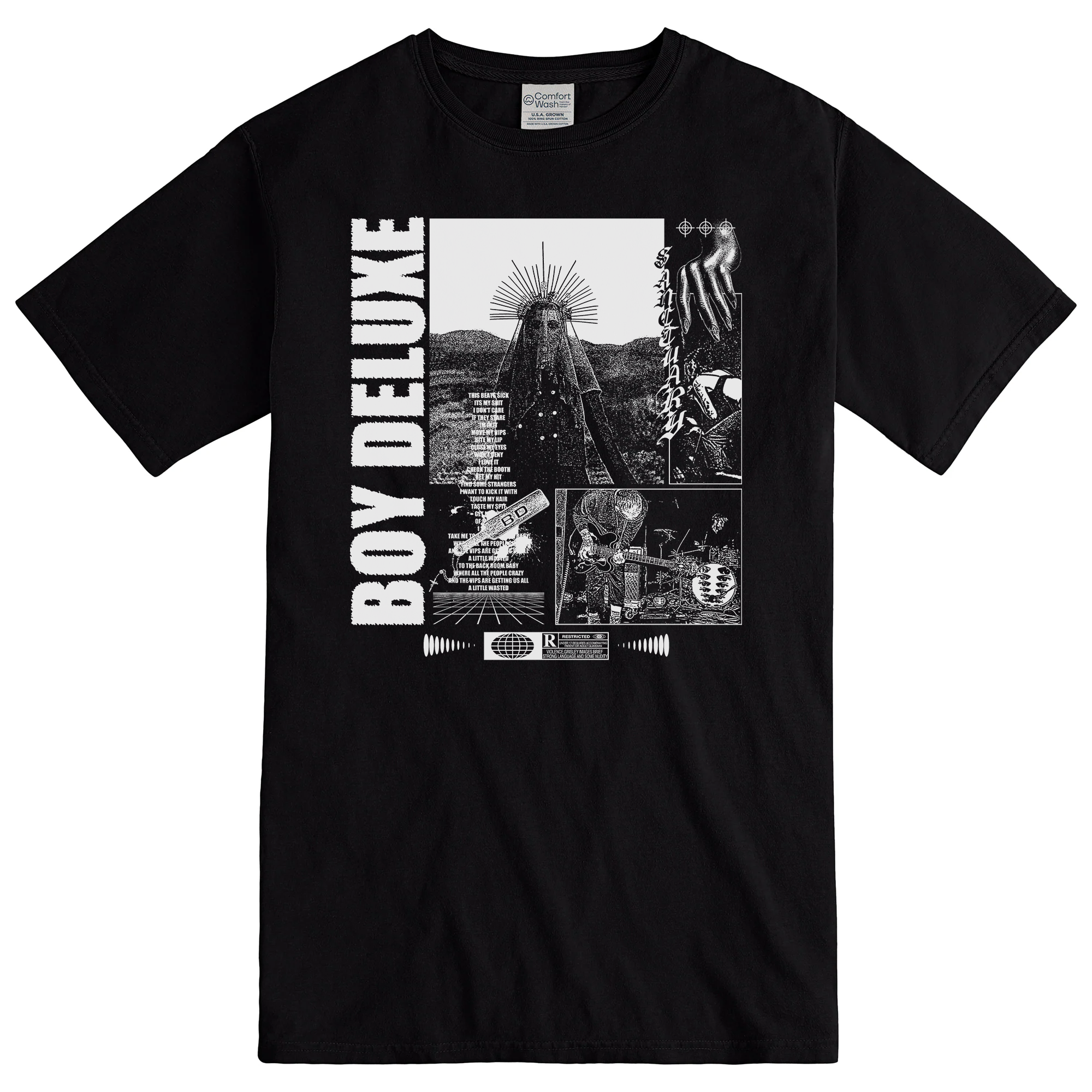 SOLEMN TEE - Black One Sided