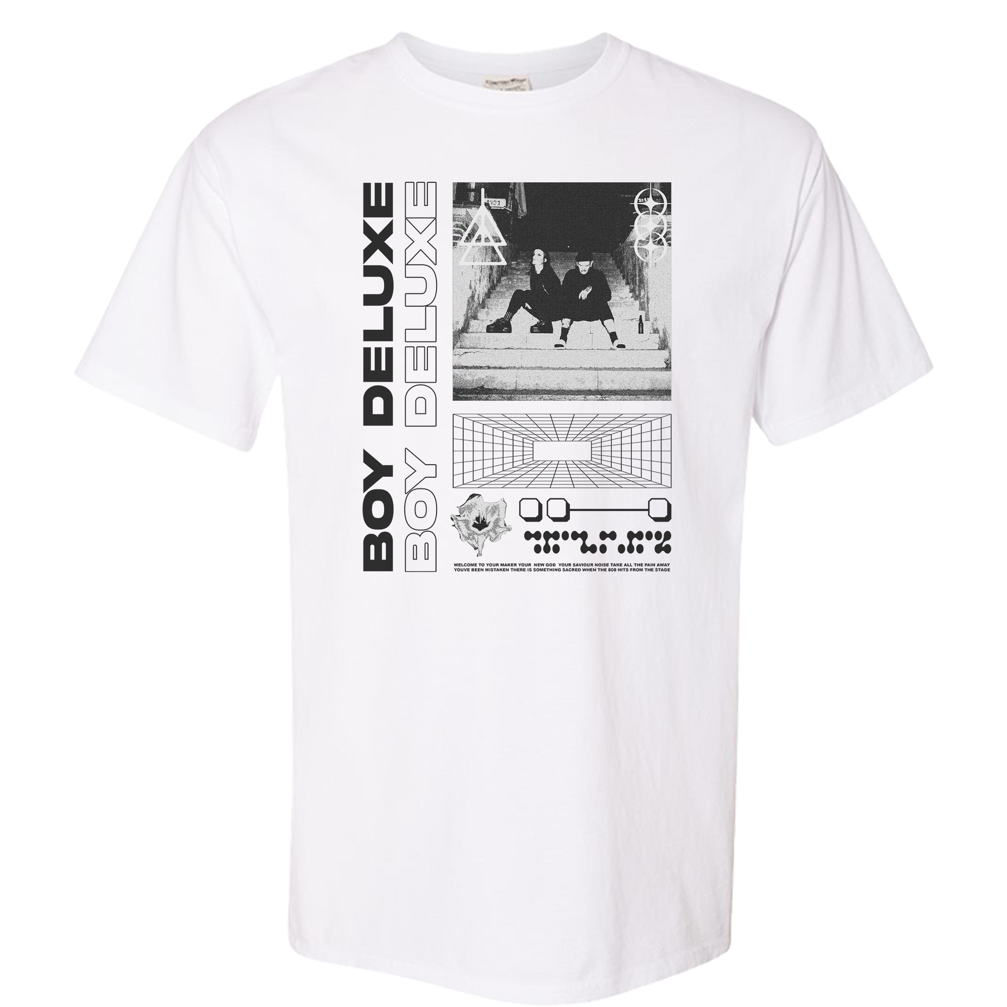 BRUTALIST TEE - White One Sided