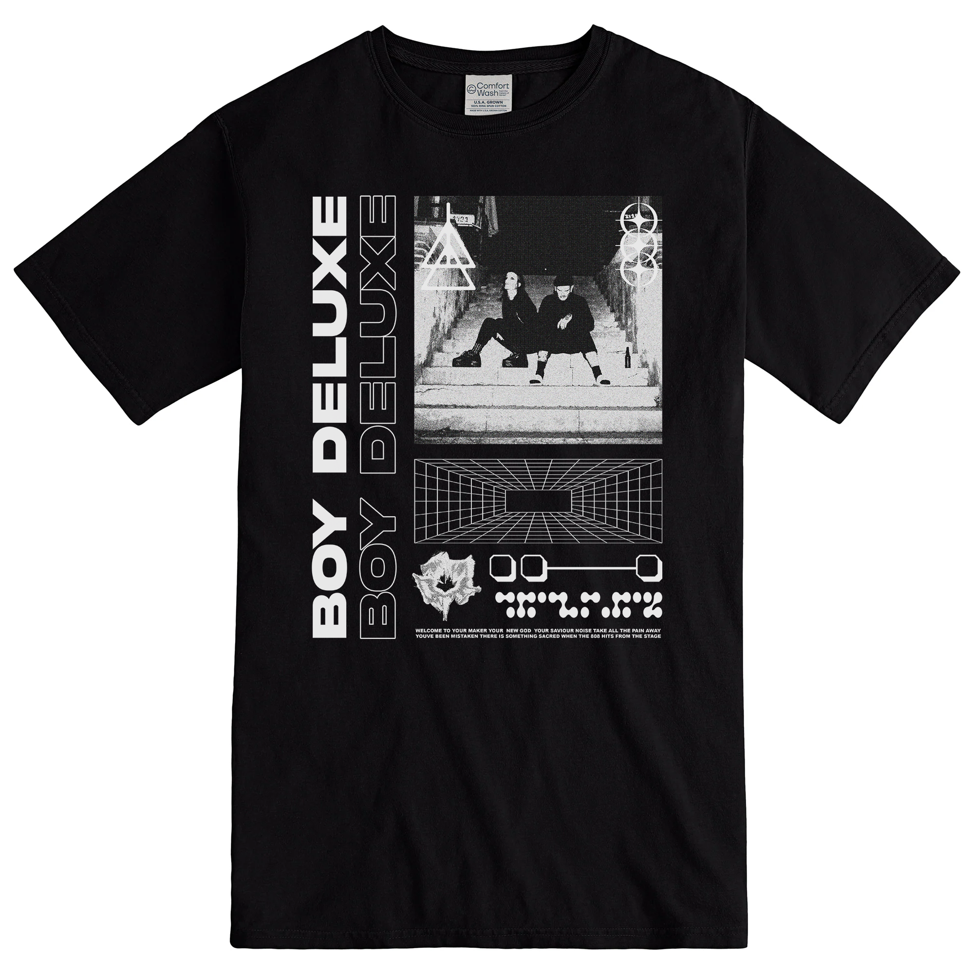 BRUTALIST TEE - Black One Sided