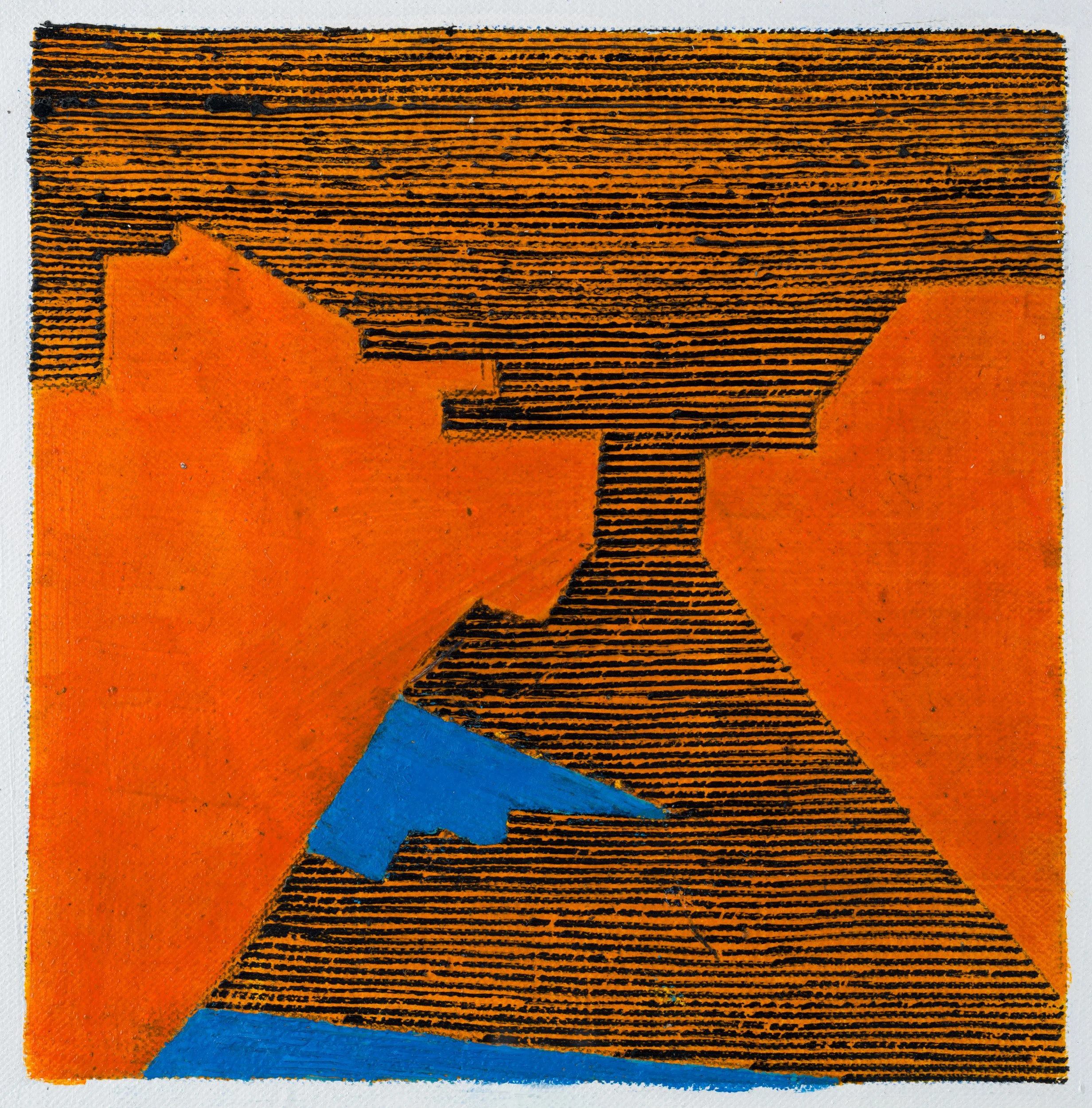  Blue Shadows  Oil on Canvas 30 x 30cm