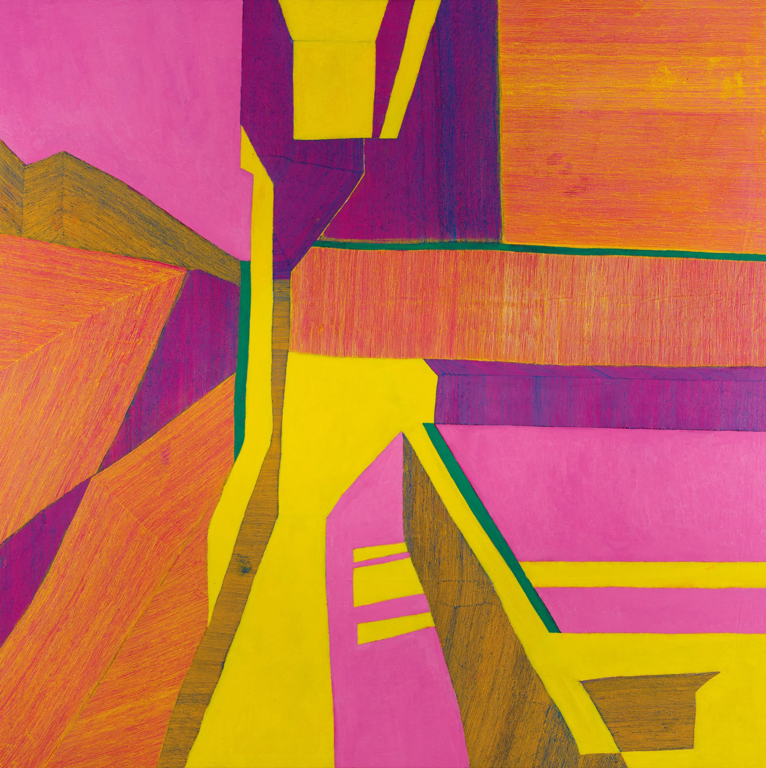  Balcony  Oil on Canvas 140 x 140cm