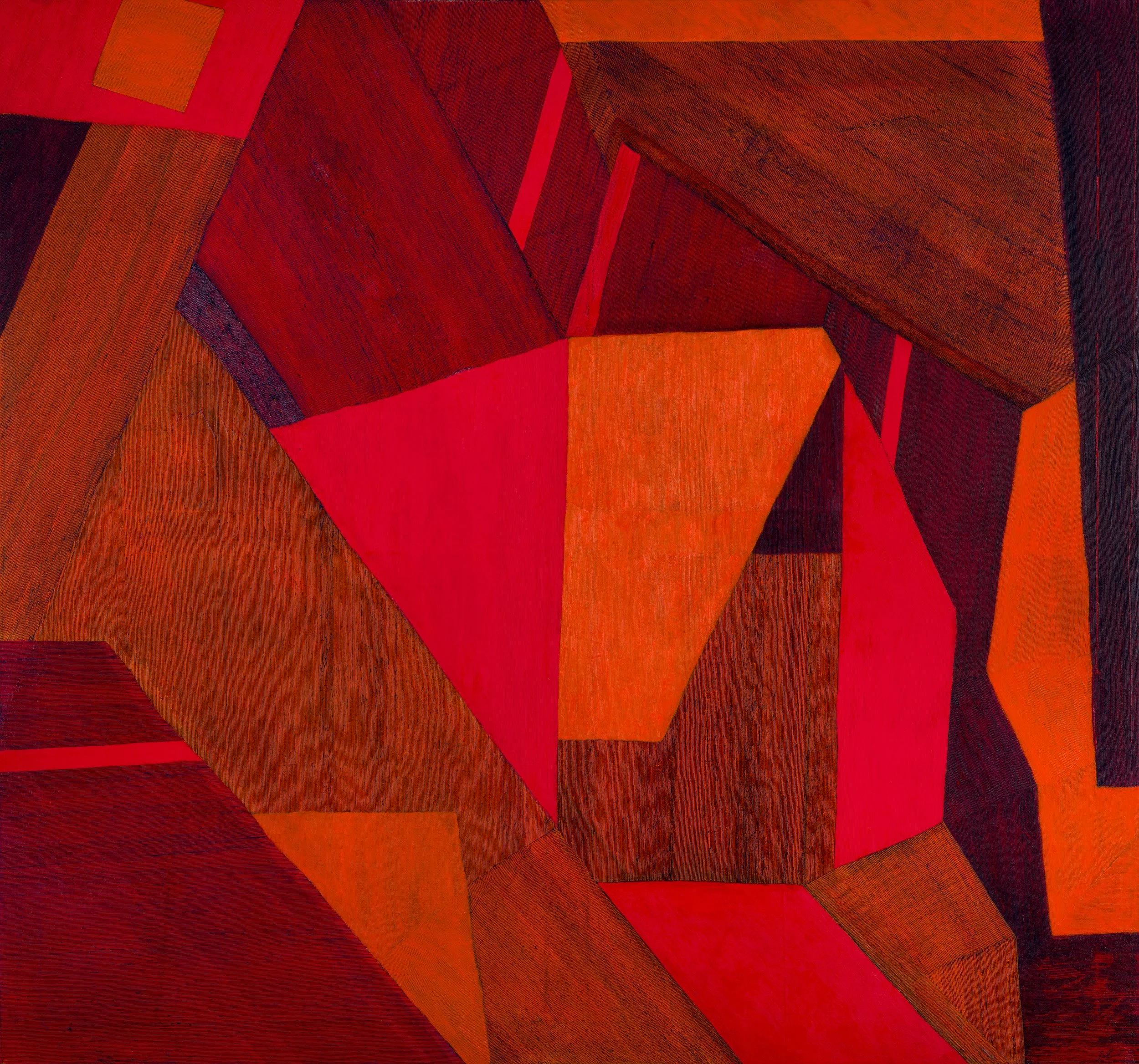  Concrete Cascade  Oil on Canvas 150 x 140cm