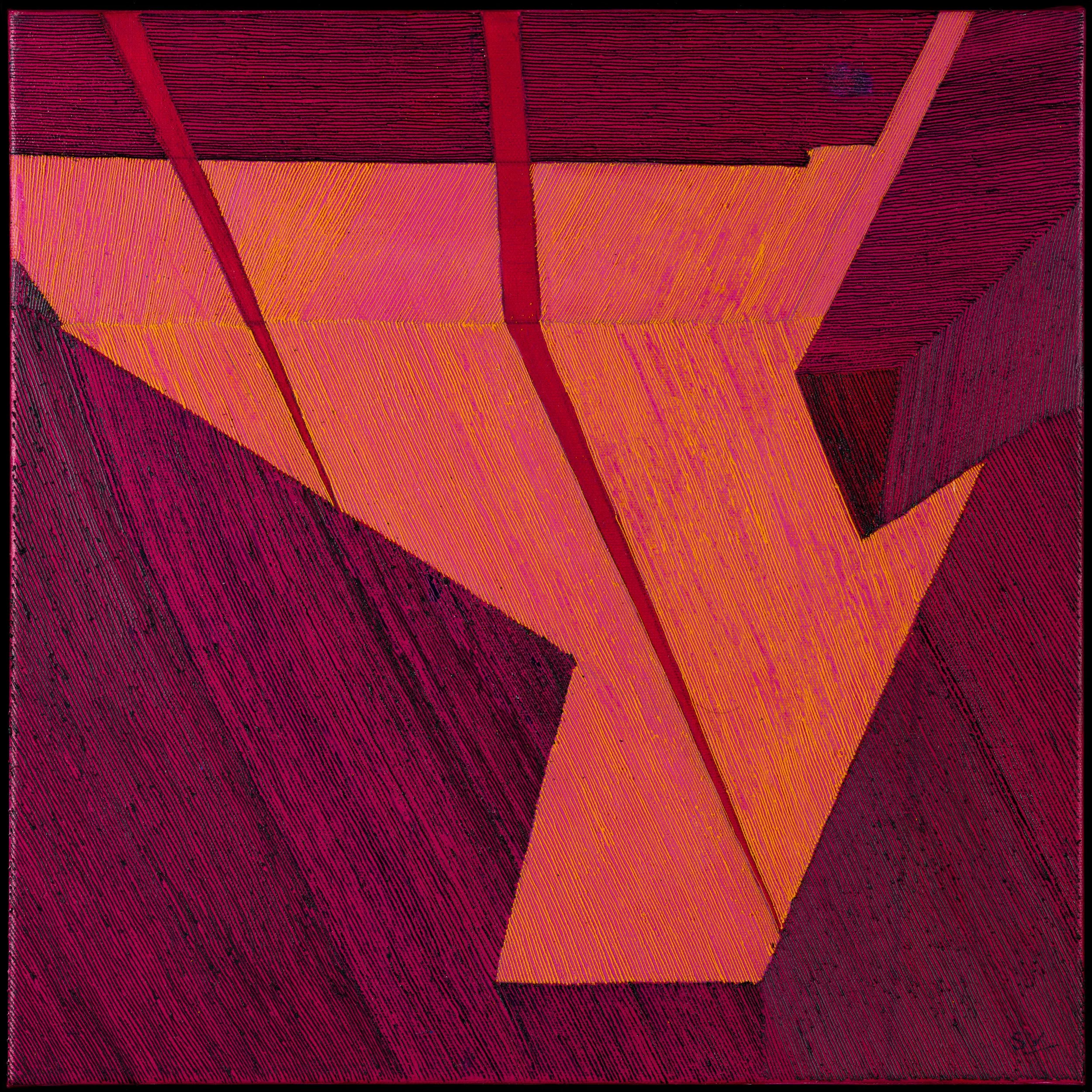  Dhupe  Oil on Canvas 40 x 40cm