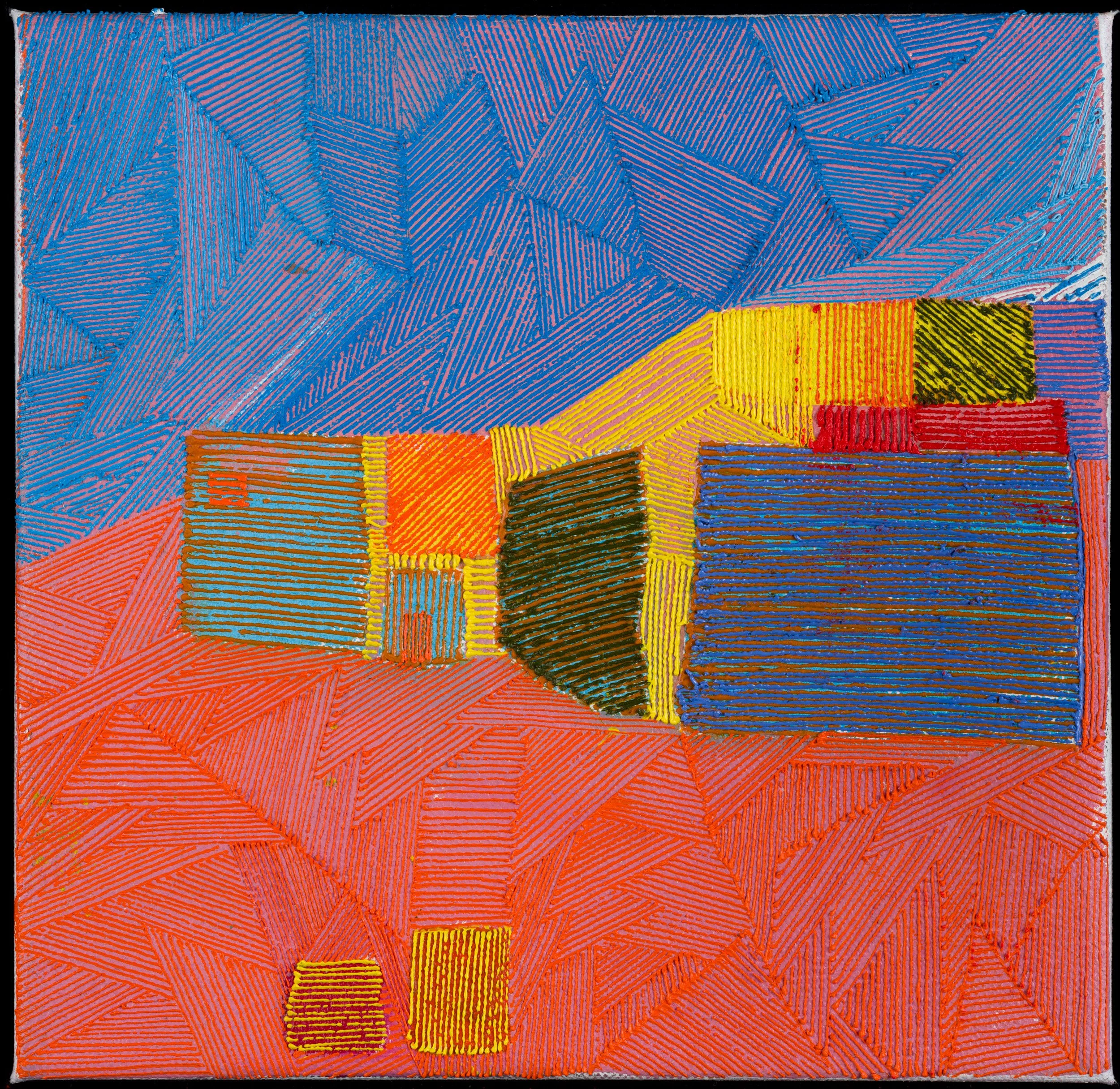  Under the Blue Sky  Oil on Canvas 20 x 20cm