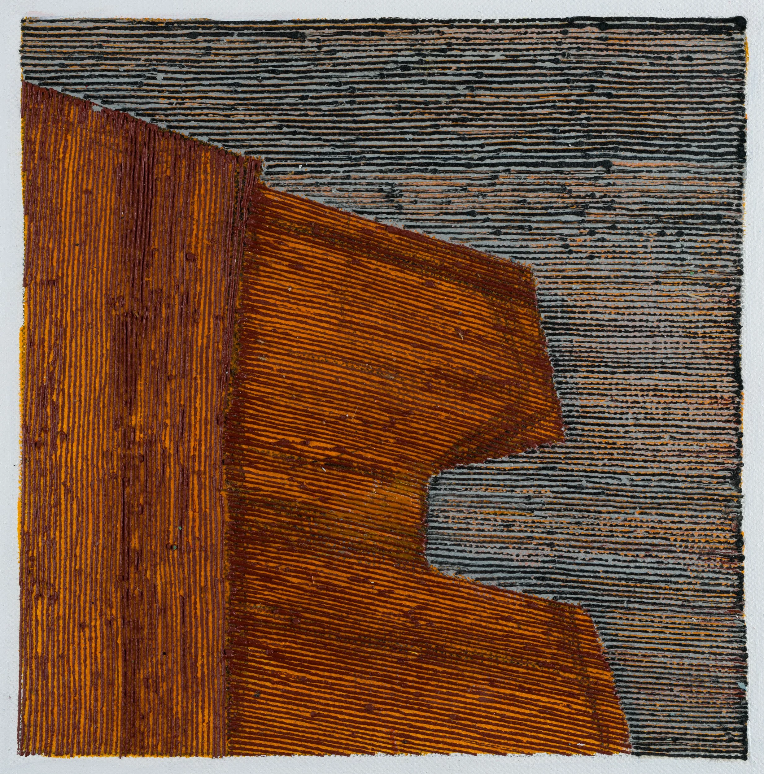  Ghar II  Oil on Canvas 30 x 30cm