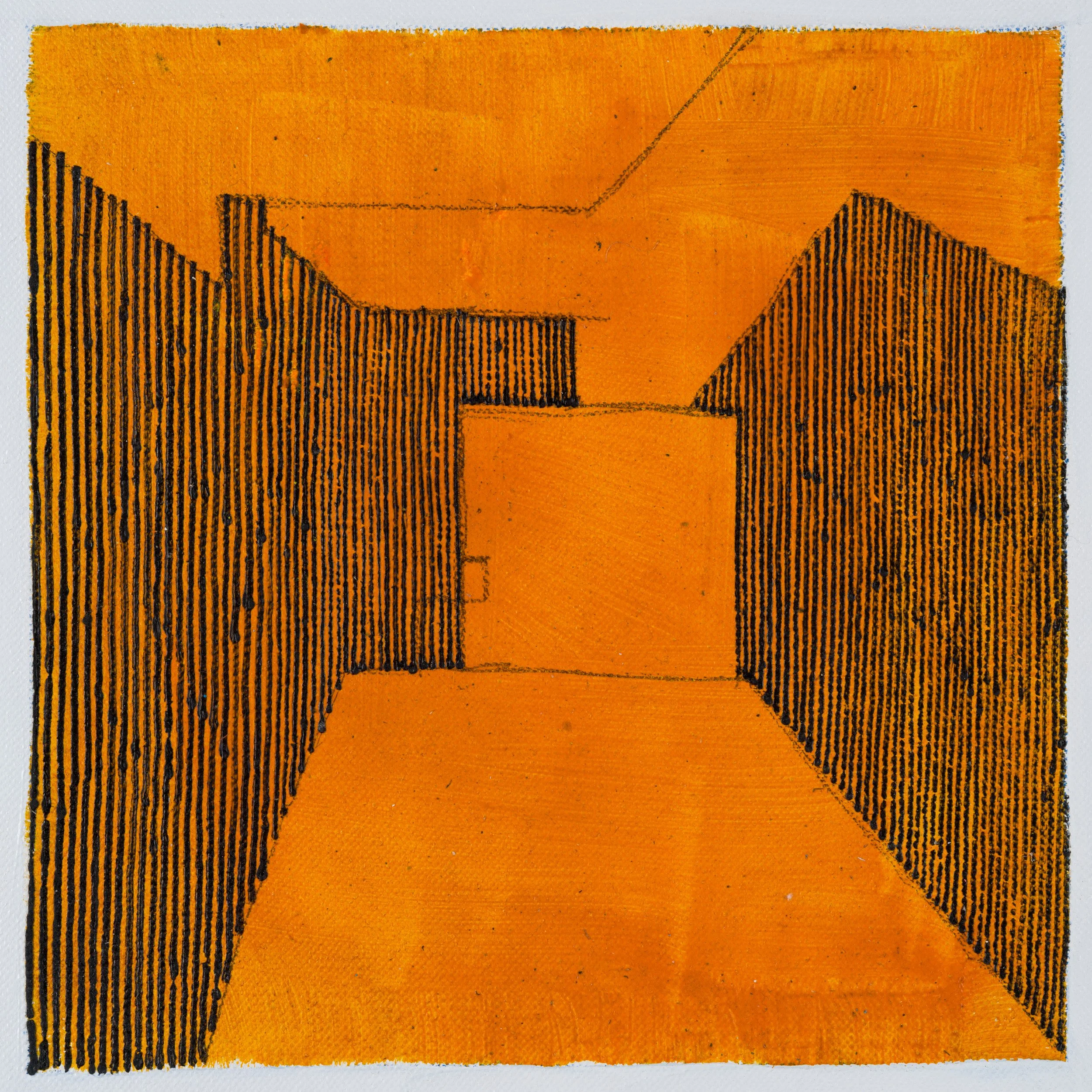  Afternoon 2 pm  Oil on Canvas 30 x 30cm