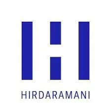 Logo with the letters H and I in blue, and the word HIRDARAMANI below