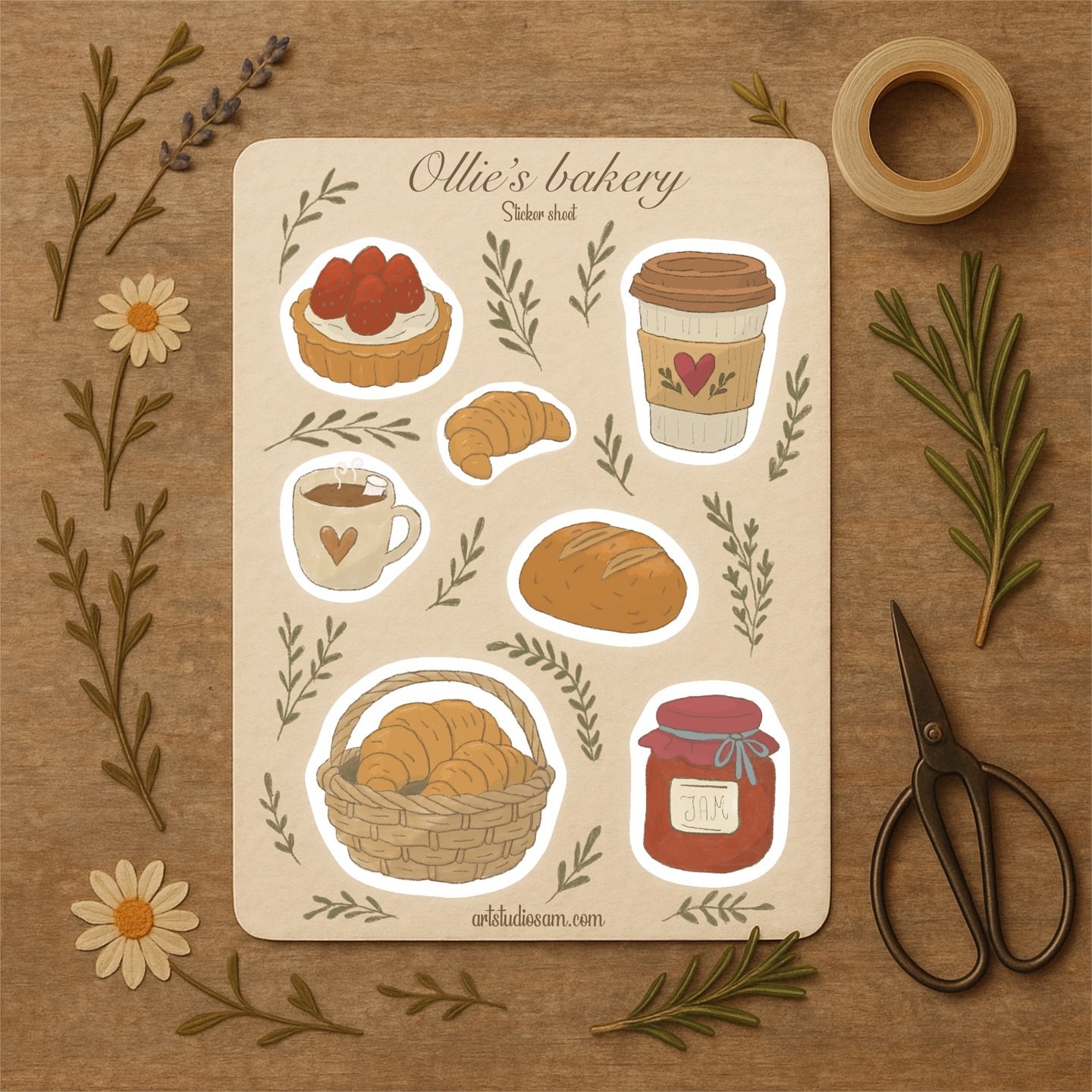 ✨ Just added to the Hollow ✨
A new favorite has arrived &mdash; soft, hand-drawn and full of storybook charm 🌿 Whether it finds its way into your journal, your scrapbook, or a little letter to a friend, I hope it brings a touch of woodland magic to 