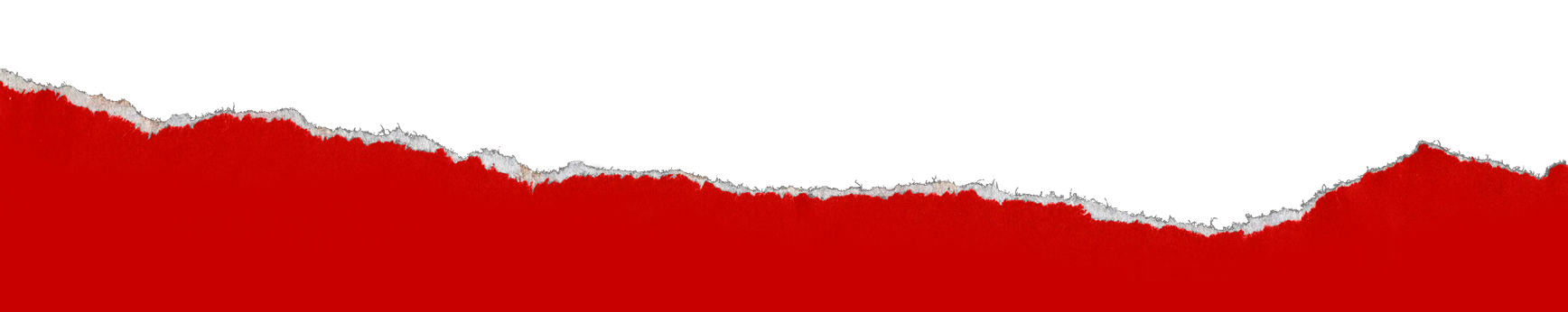Torn paper with red, black, and white layers.