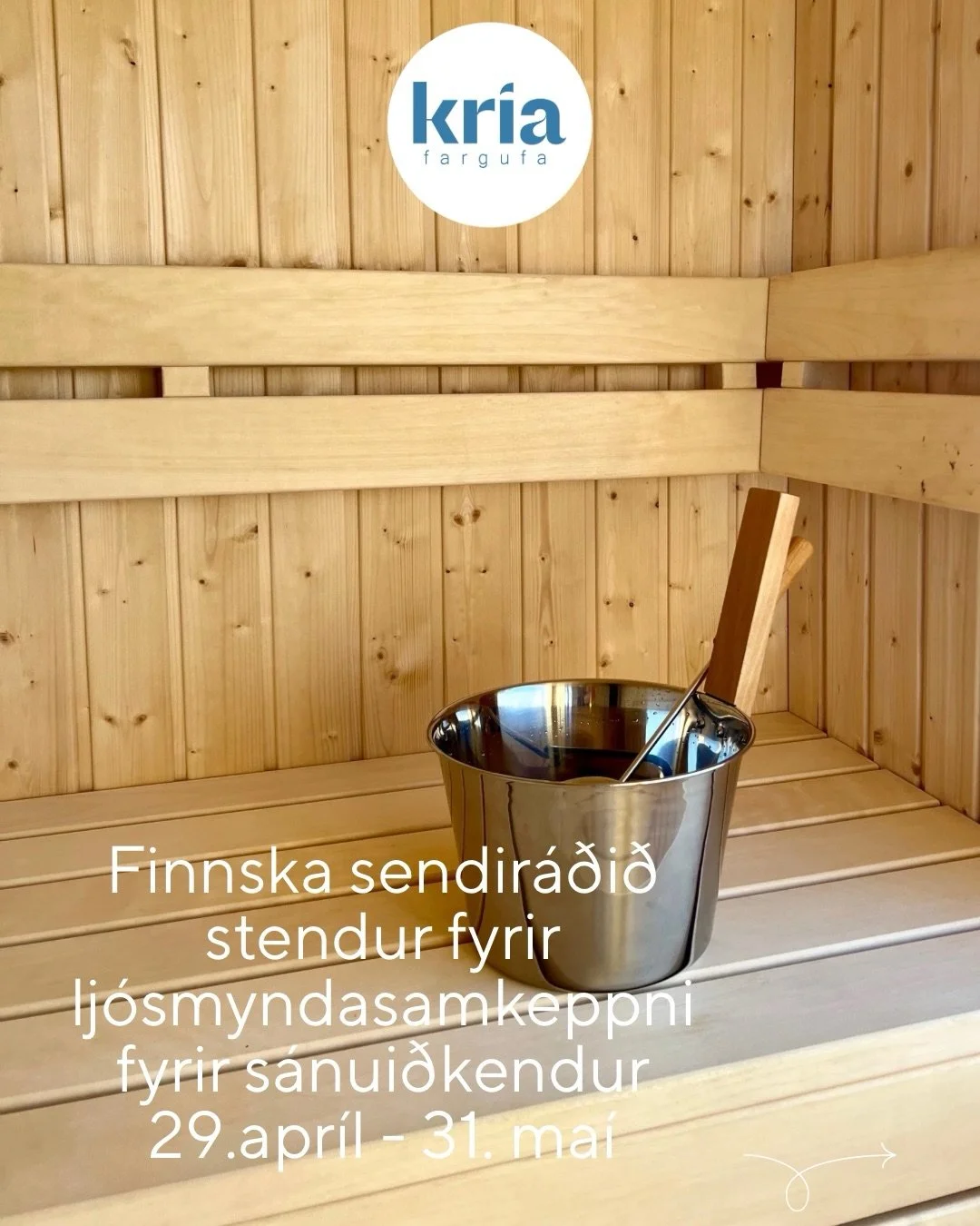YKSI, KAKSI, KOLME, SAUNA!
Finnska sendir&aacute;&eth;i&eth; stendur fyrir lj&oacute;smyndasamkeppni fyrir s&aacute;nui&eth;kendur 29.apr&iacute;l - 31. ma&iacute;

- Hva&eth; gerir &iacute;slenska s&aacute;nu-menningu einstaka?
- Hvernig lj&oacute;s