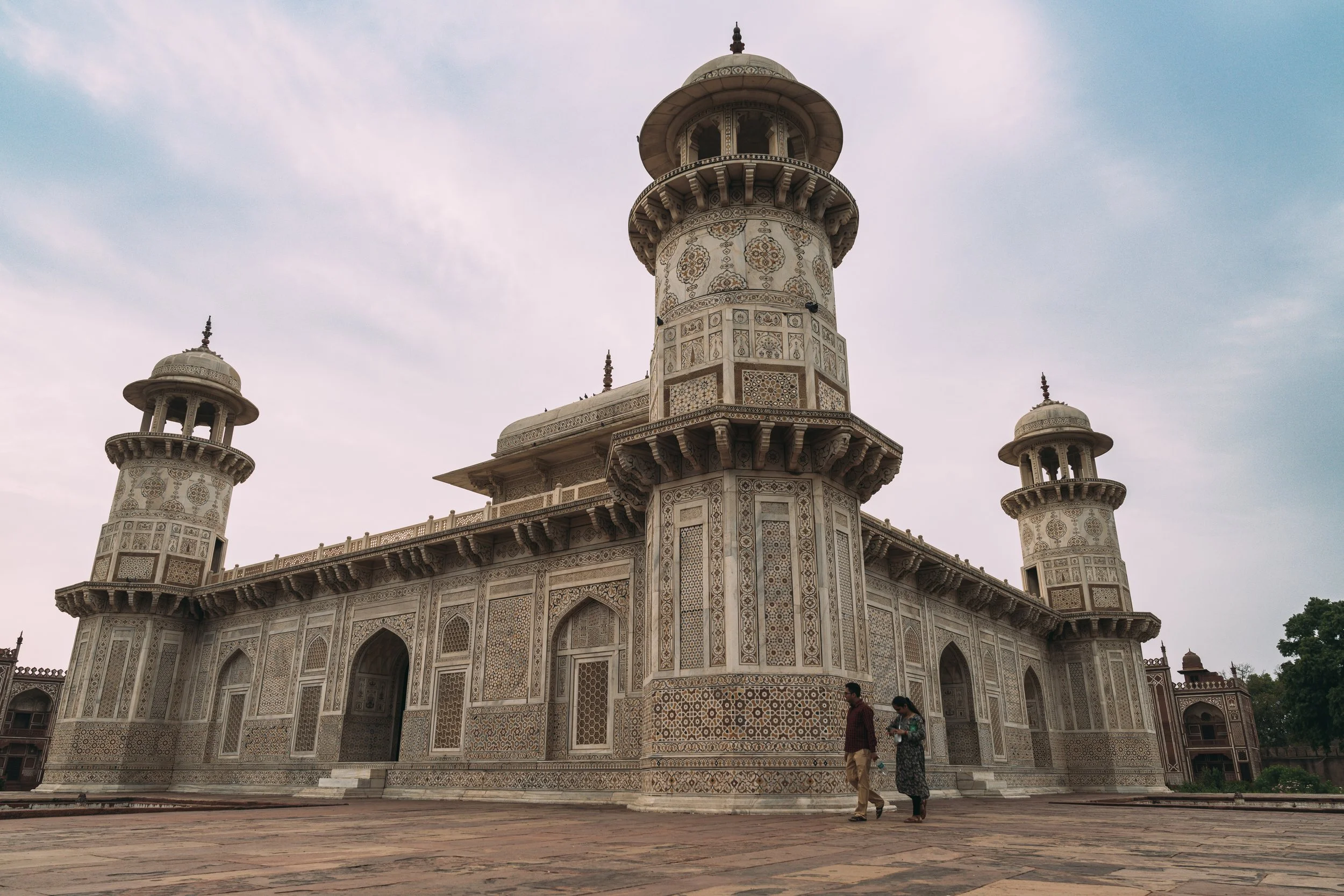 Mausolée d'Itimad-ud-Daulah, le petit Taj Mahal, en marbre à Agra