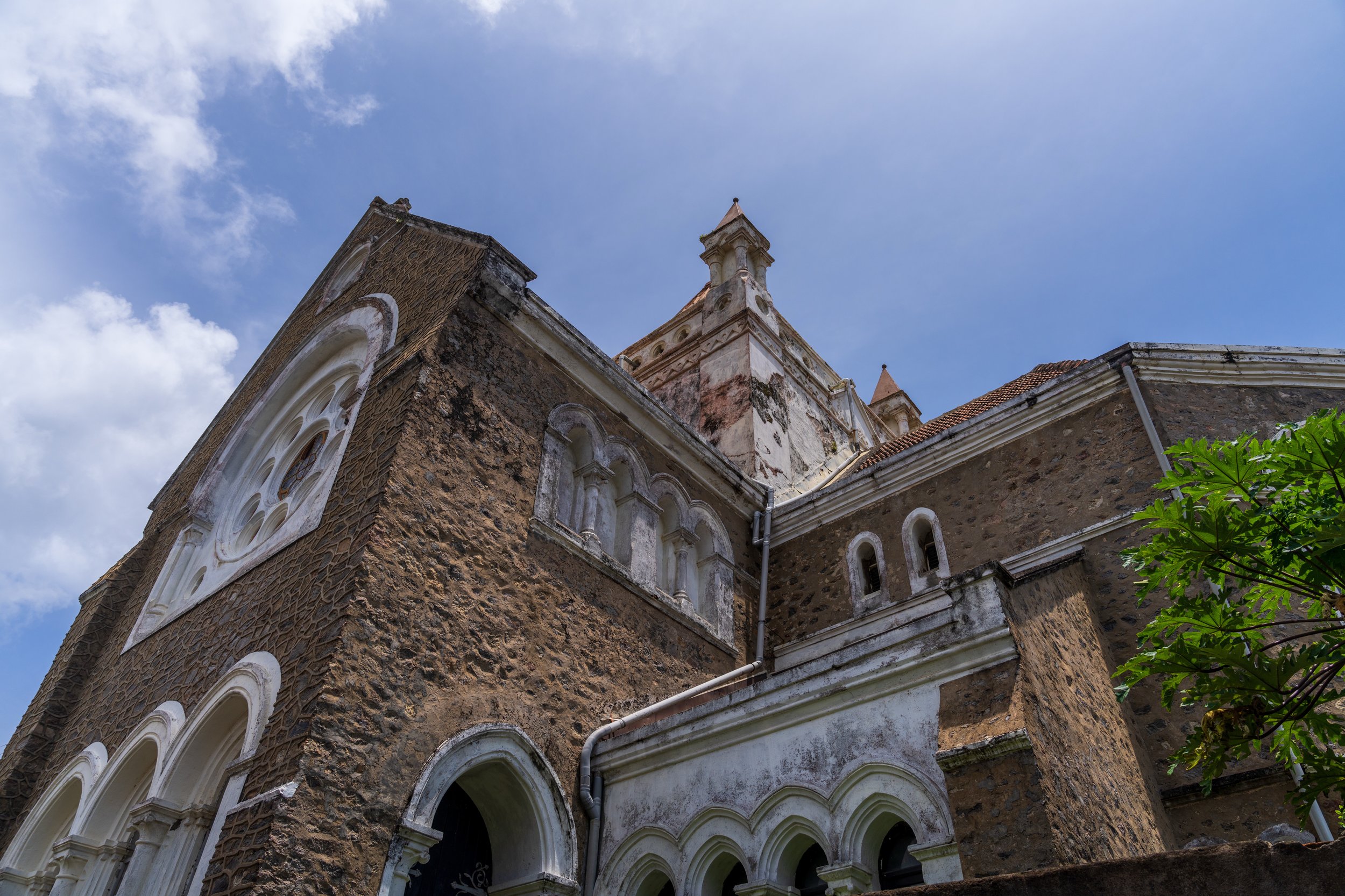 Façade coloniale de la Dutch Reformed Church dans le fort de Galle