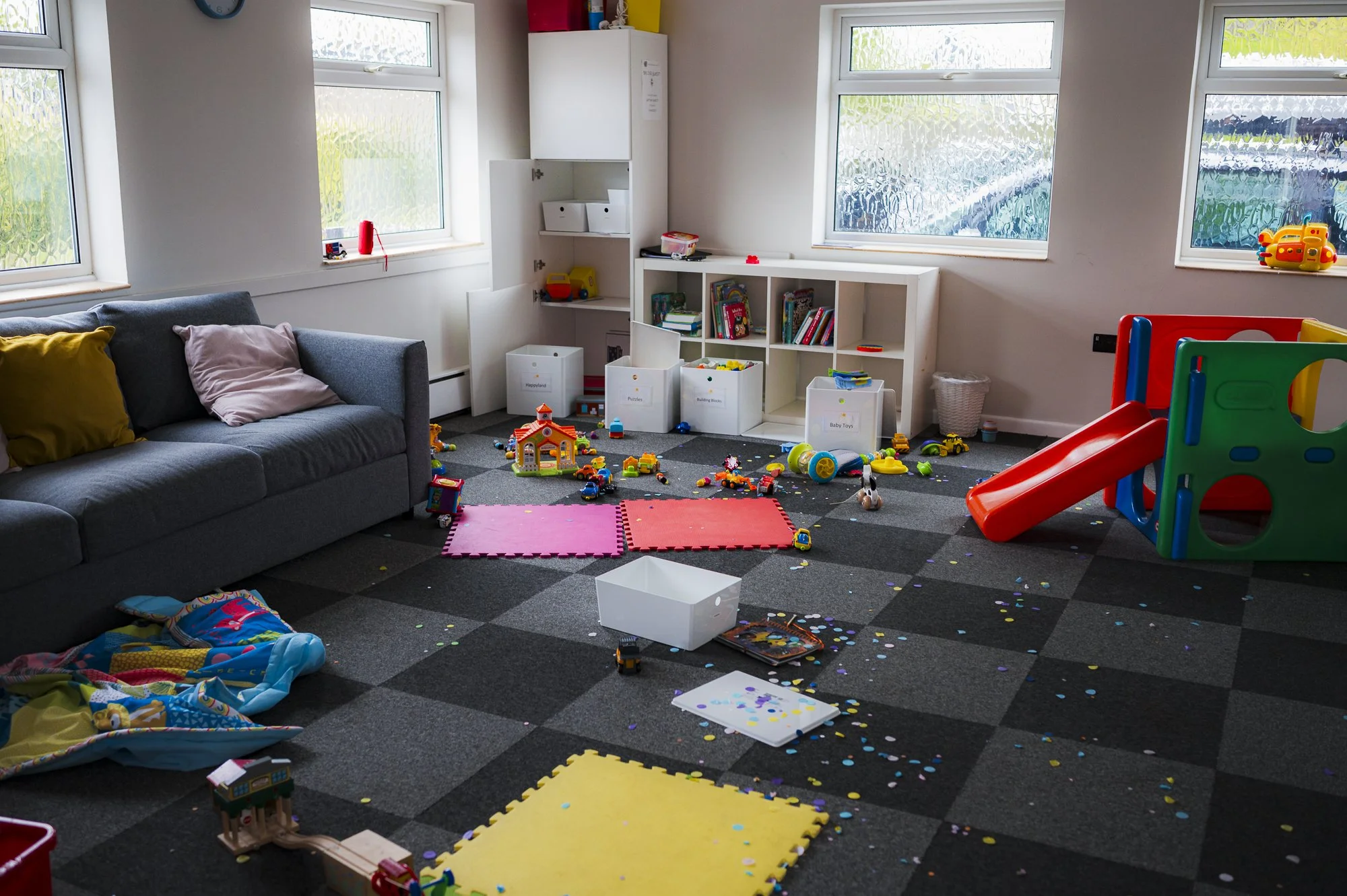 devastation in the kids room