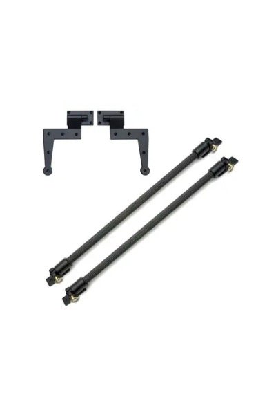 Bahama Hardware Kit with 1 Galvanized Steel Pintle Hinge Set and 2 Fixed Arms (24″)