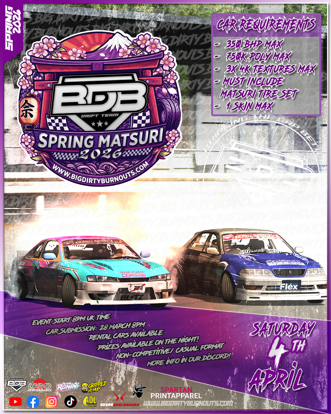 BDB spring matsuri poster
