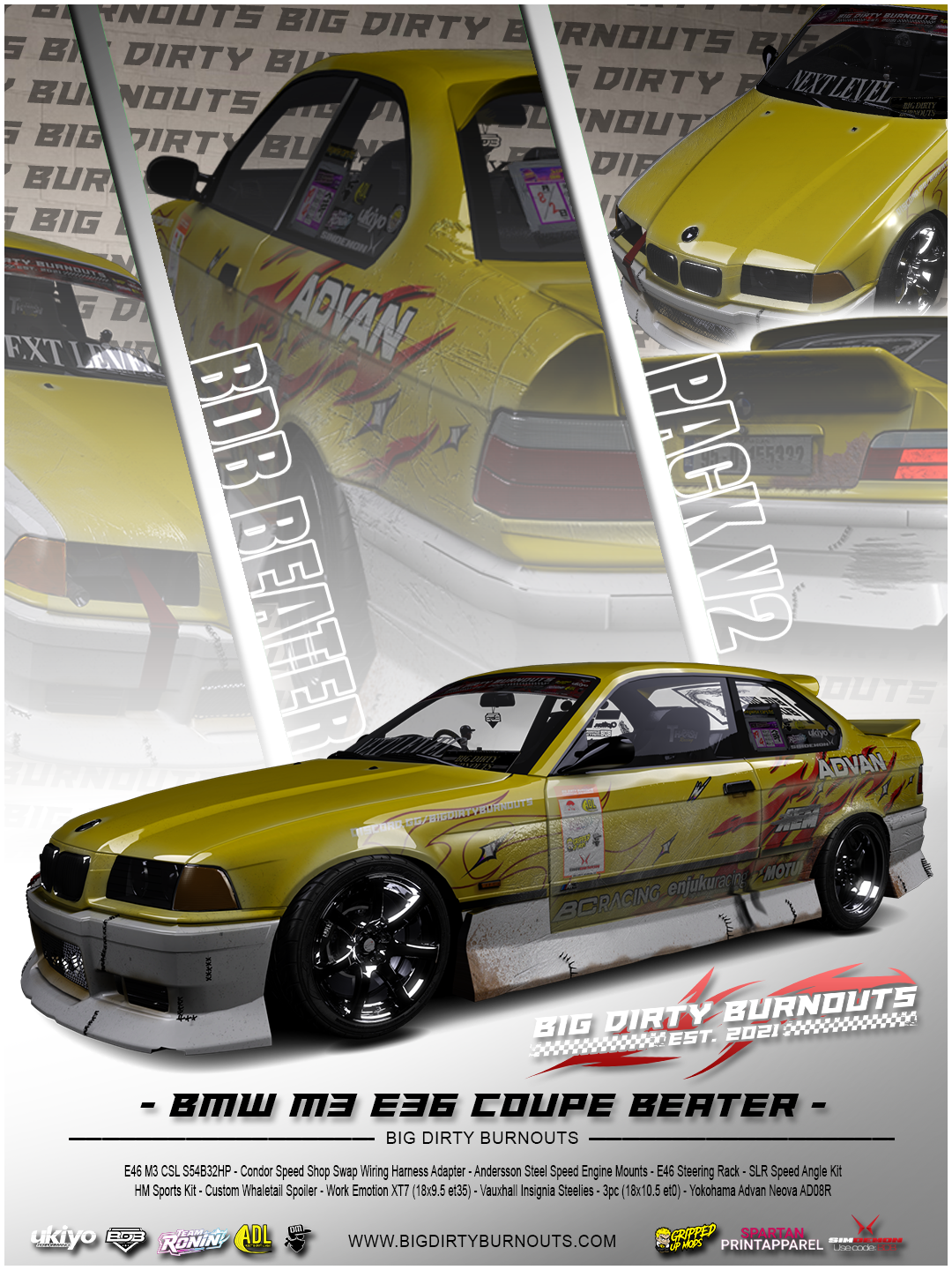 BDB M3 e36 coupe beater v2