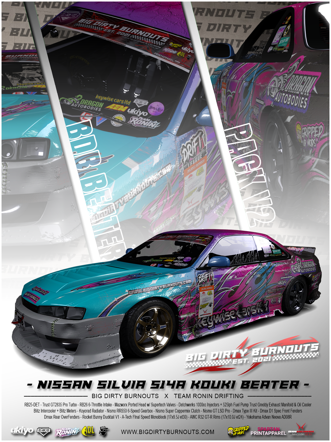 bdb nissan silvia s14a beater v2