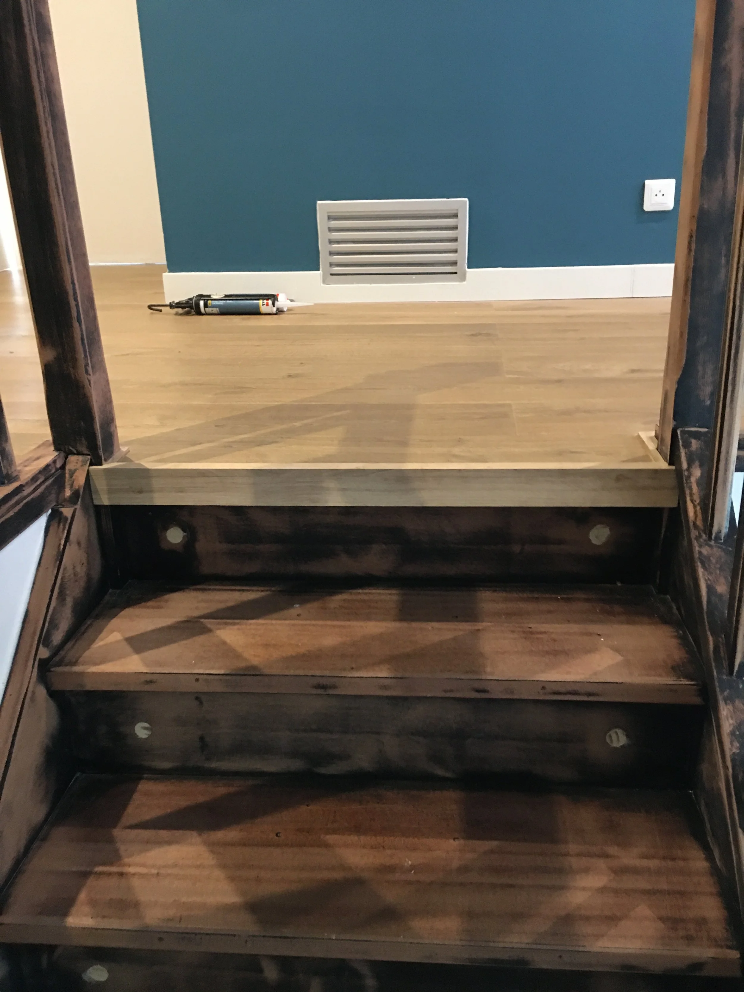 Finition de parquet chêne massif 