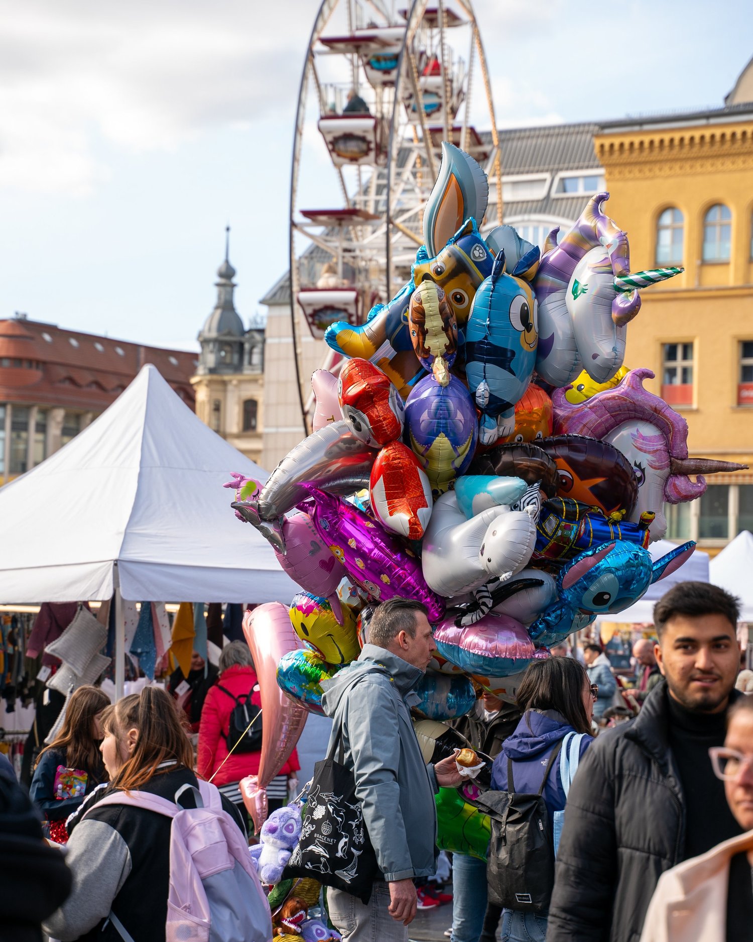 Fest in der Innenstadt von Halle