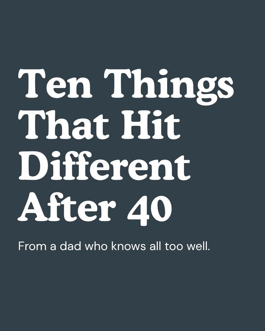 What would you add to the list?