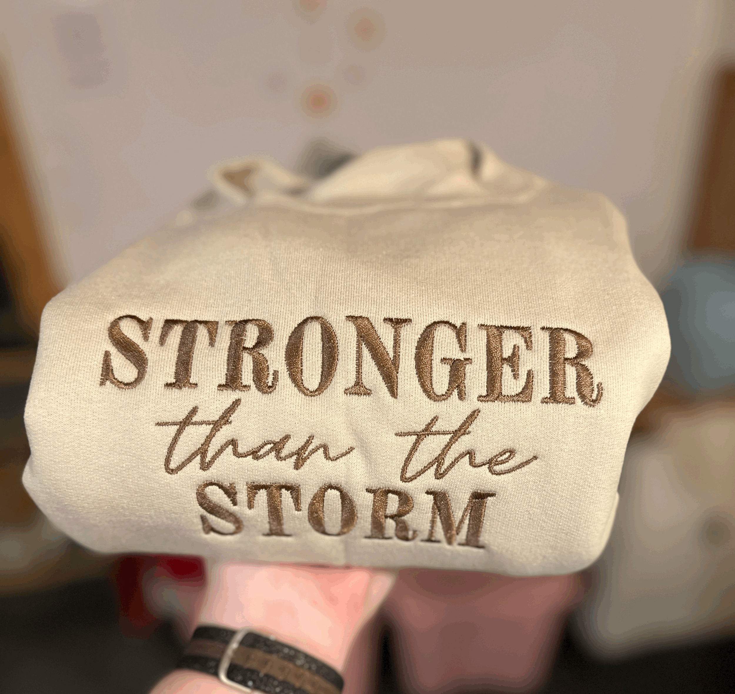 Stronger Than The Storm Crewneck