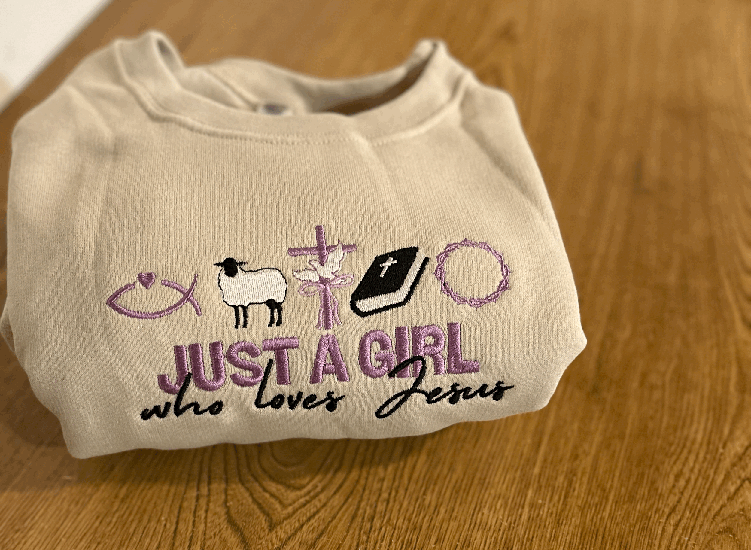 Just A Girl Who Loves Jesus Crewneck