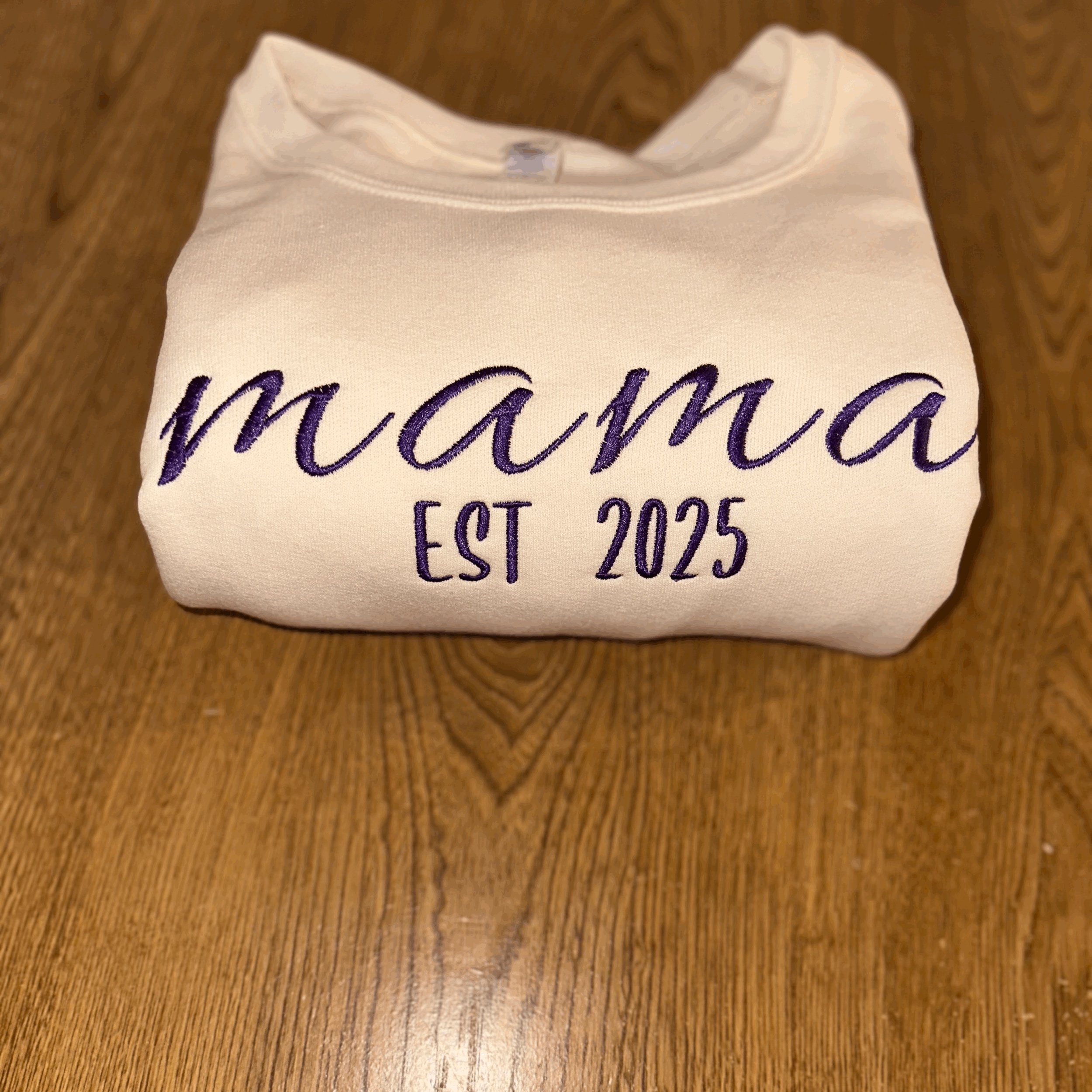 Mama Custom EST Date Crewneck