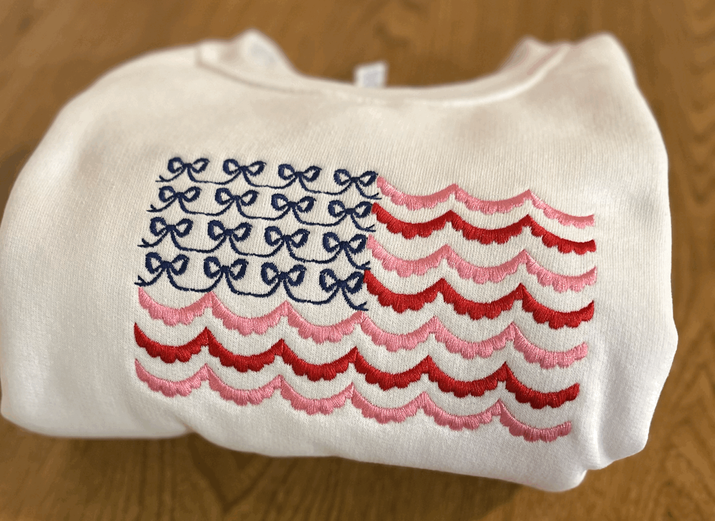 Preppy American Flag Crewneck