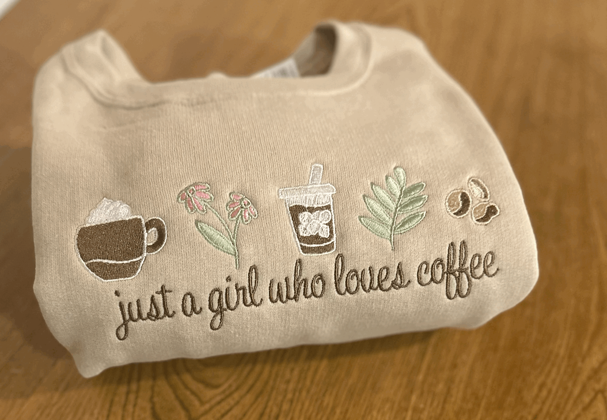 Just A Girl Who Loves Coffee Crewneck