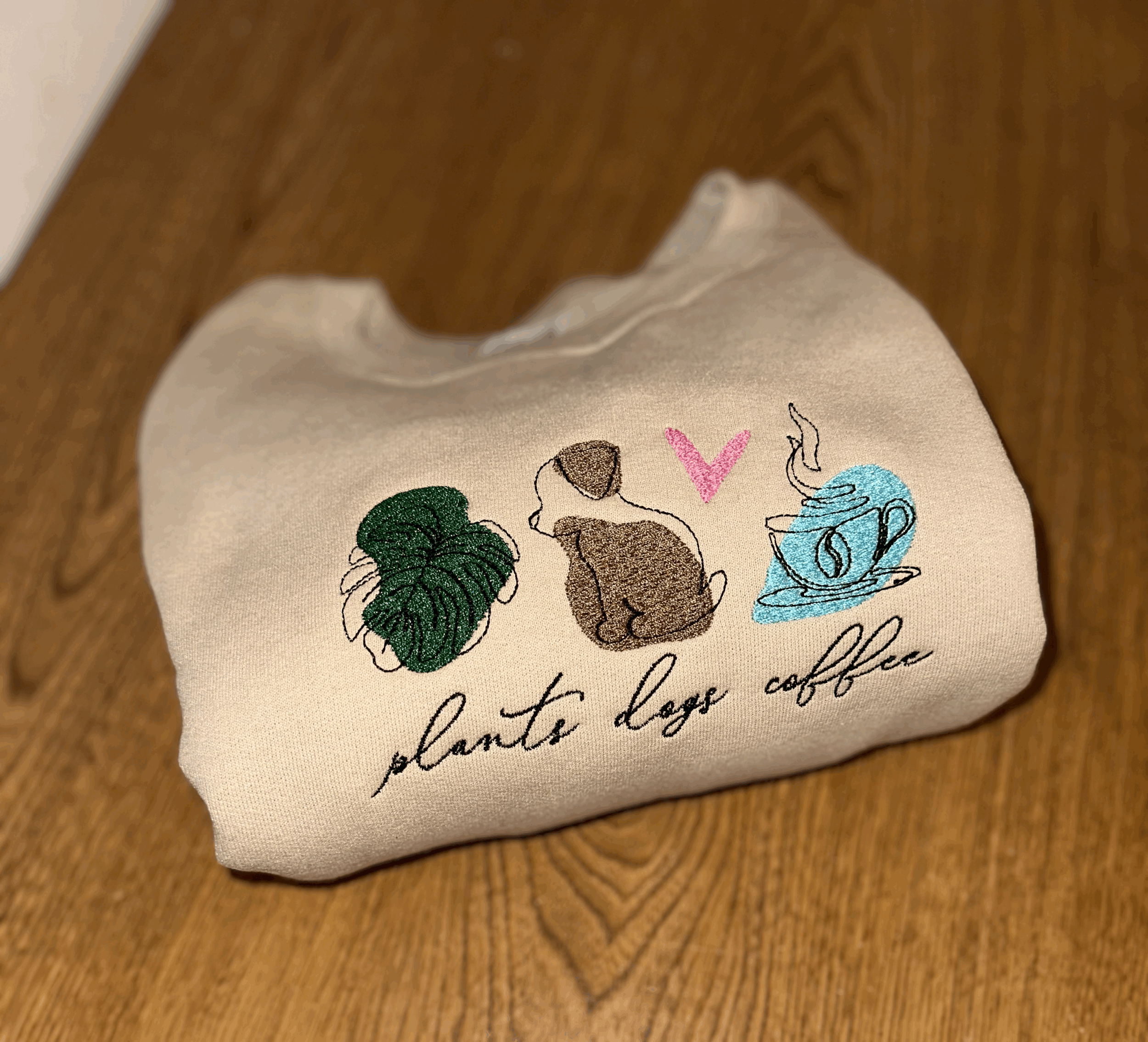 Plants Dogs Coffee Crewneck