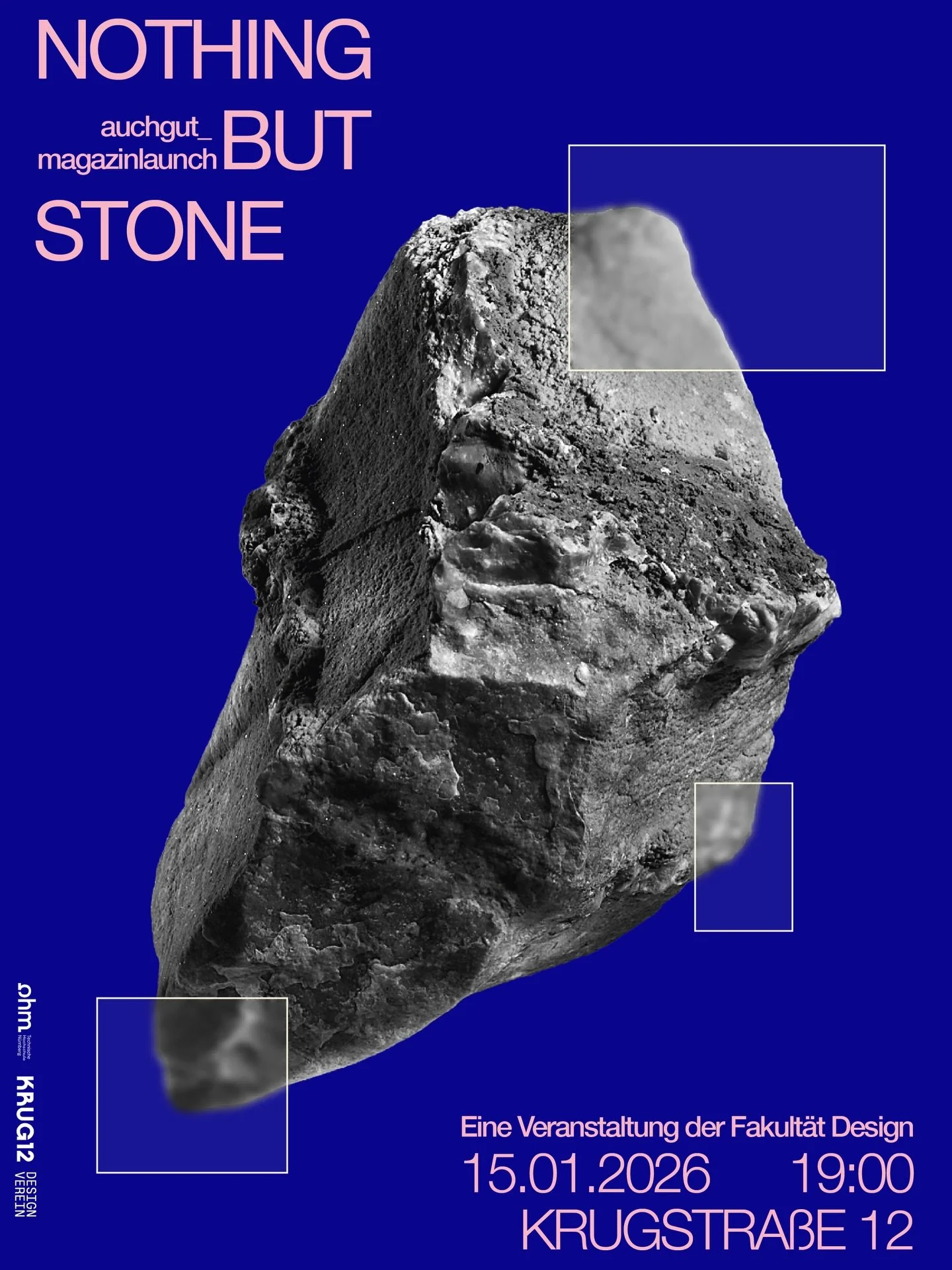 Am 15. Januar 2026 um 19:00 Uhr starten wir mit unserer Auftaktveranstaltung ins Jahr 2026 🪨✨
Die @fakultaet.design der @ohm_thnuernberg feiert bei uns das Launch Event vom @auchgut_magazin 🎉 
An dem Abend tauchen wir gemeinsam in eine Welt der Ste