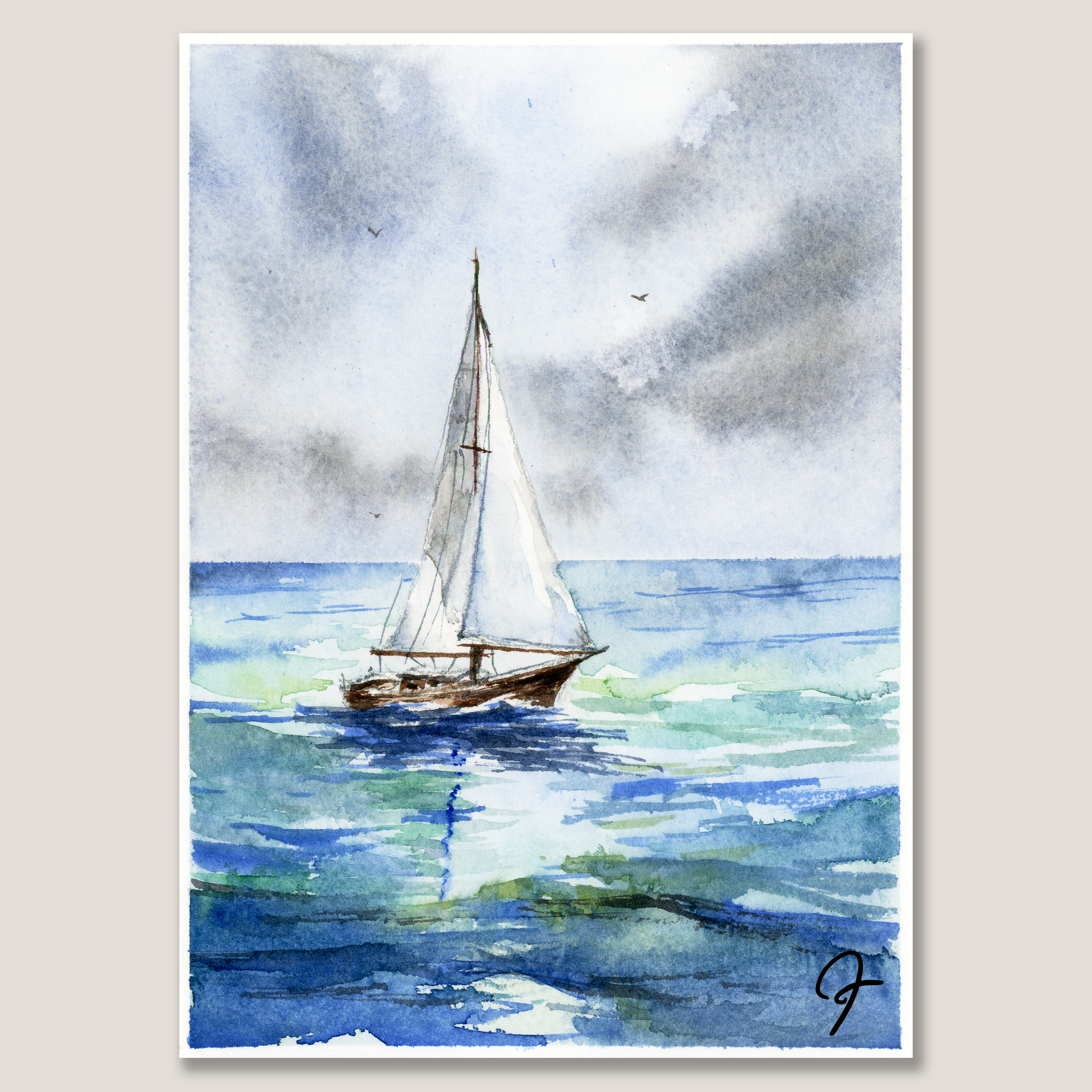 Ailing - Watercolor Painting