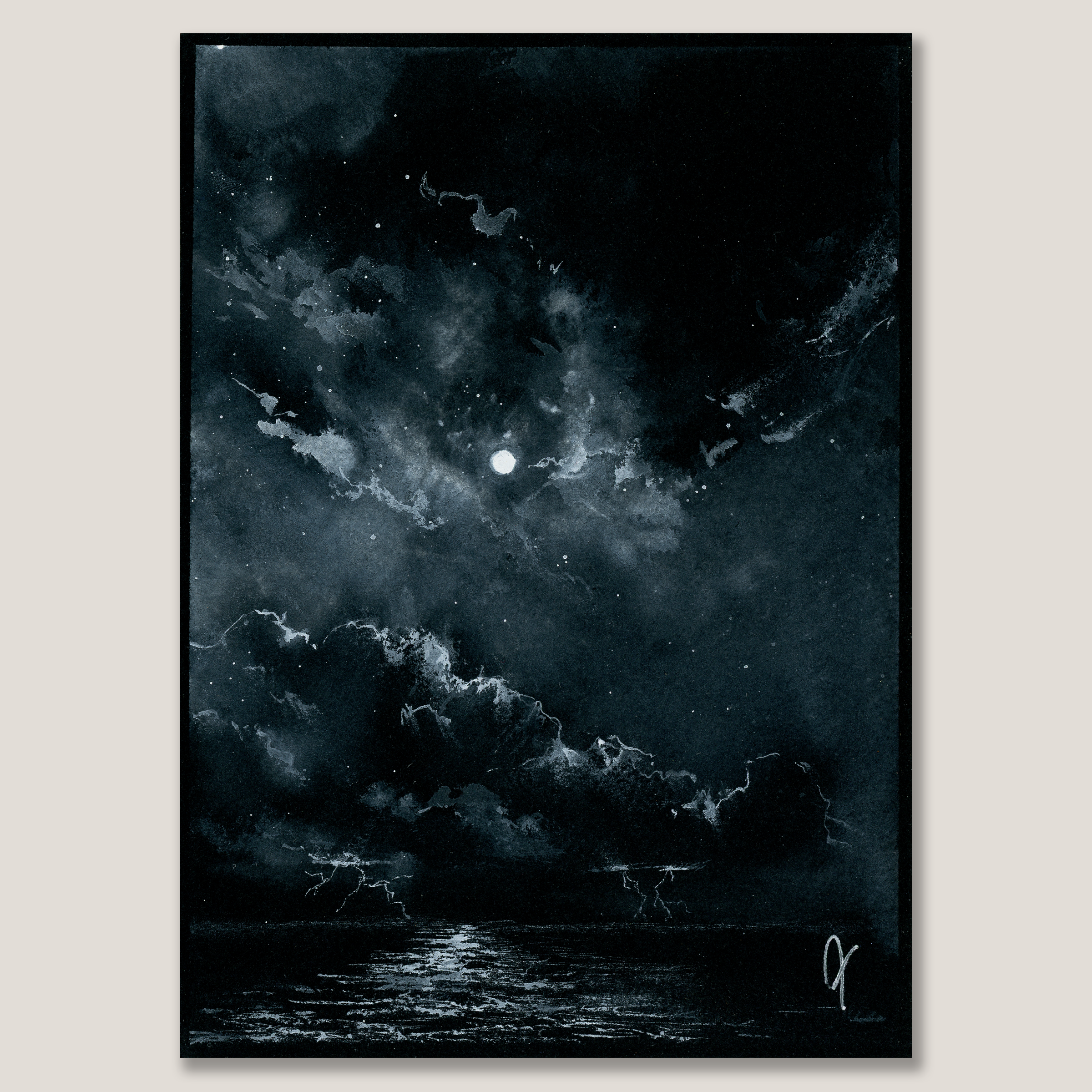 Dark Side - Watercolor Painting