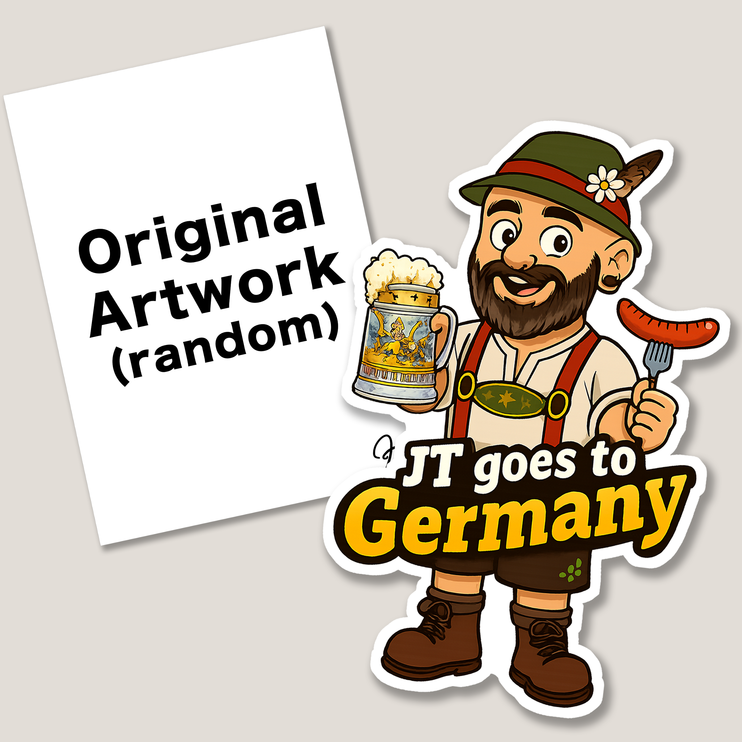 $50 Supporter 3" Sticker + Original (random)