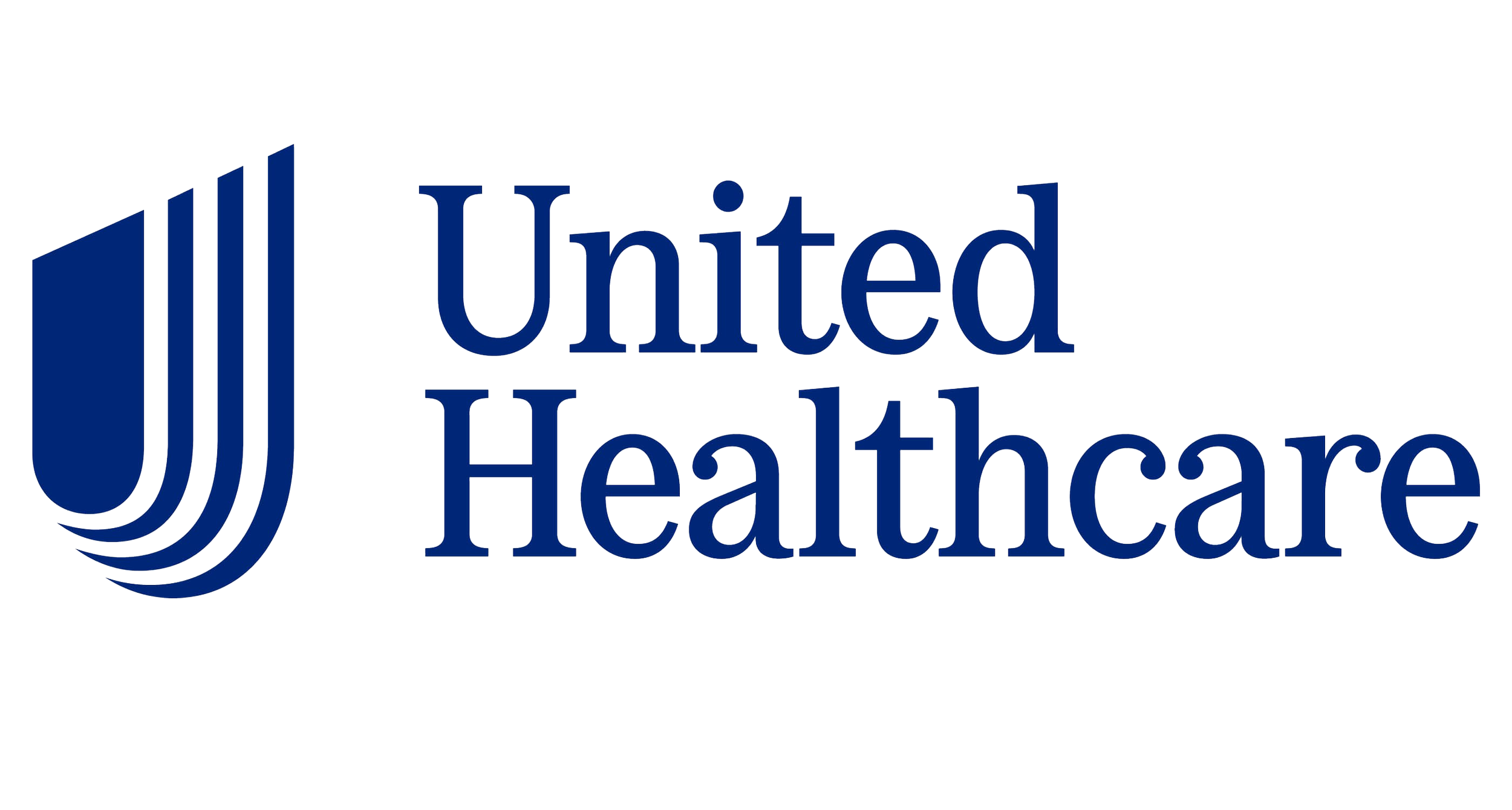 United Healthcare logo with a stylized blue and green emblem to the left of the company name.