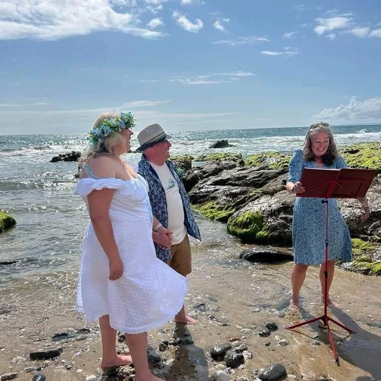 A ceremony in the sea