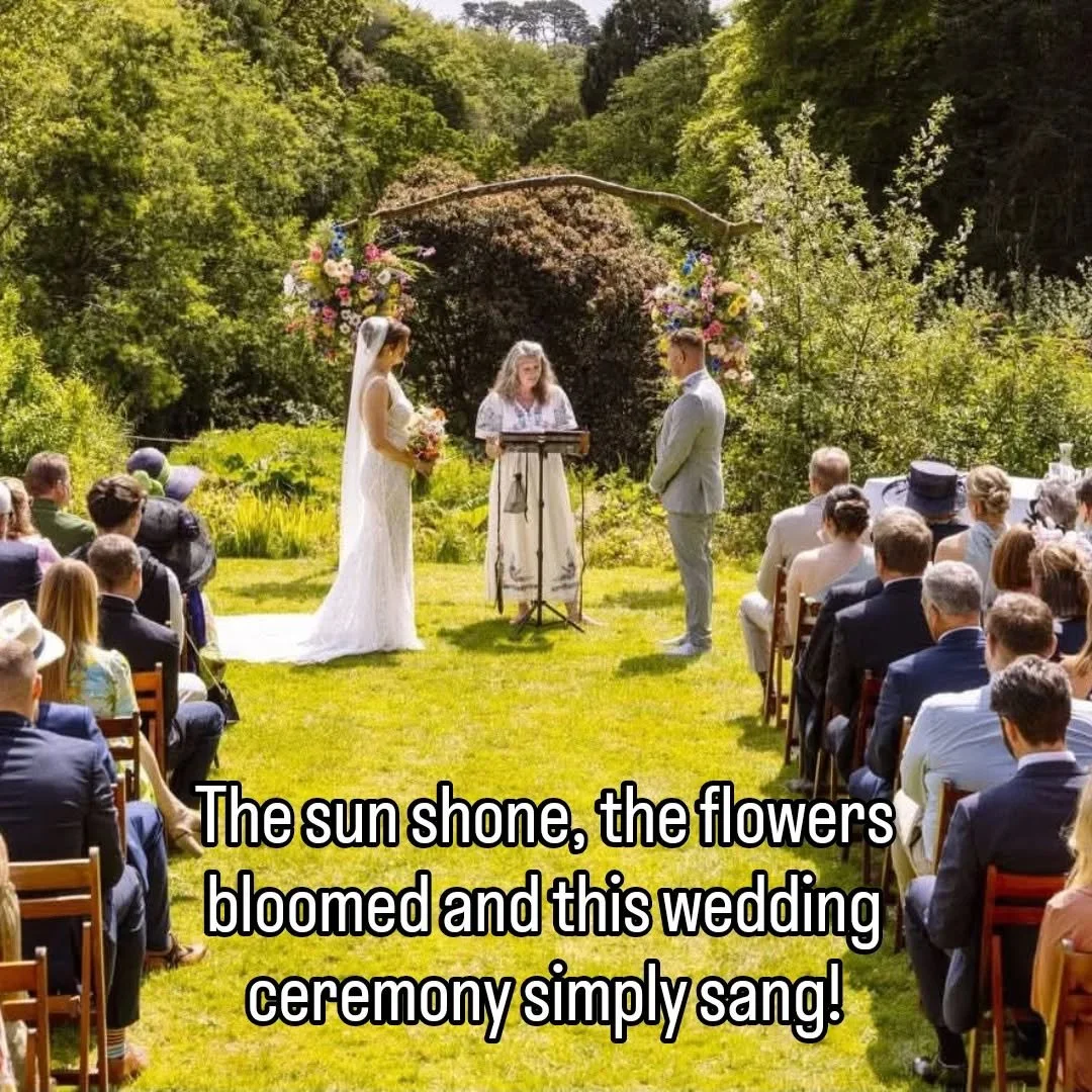 A very special day for a blooming lovely couple. Wishing you love, luck, happiness and adventures xx
@lucygoycornwallcelebrant
@carwinion_house
@leosharpphotography