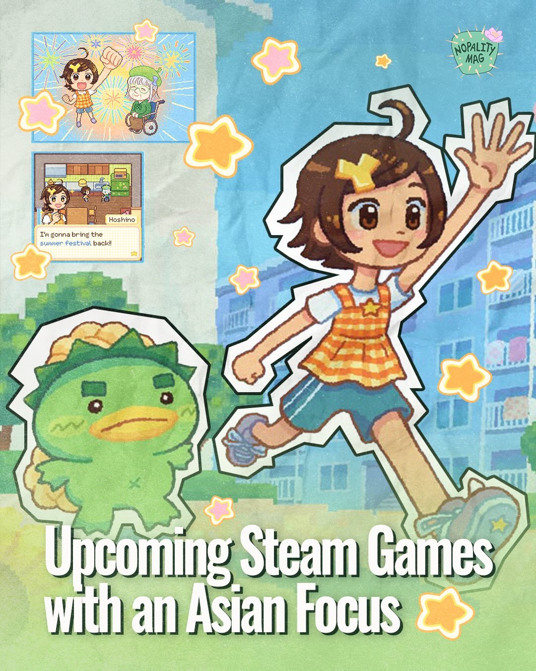 🌵 From cozy caf&eacute;s to myth-filled worlds 🎮✨

These upcoming indie games on Steam spotlight Asian stories, culture, and creativity &mdash; from heart-to-heart conversations in Tokyo to folklore, family, and digital nostalgia.

New releases, fr