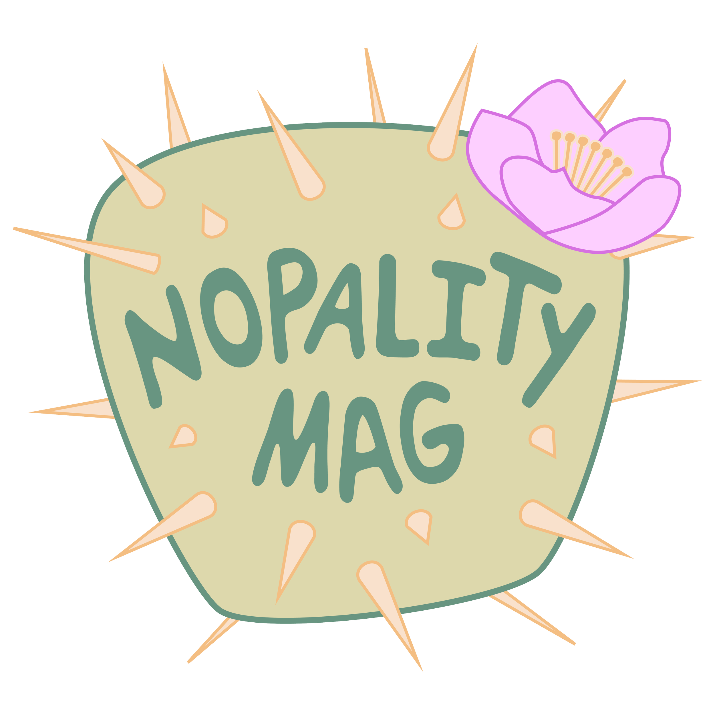 Nopality Mag Cactus Sticker (Light ver.)