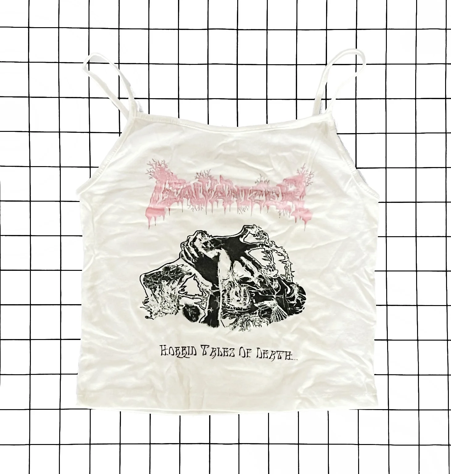 Galvanizer 'horrid tales of death' Tank Top, size medium