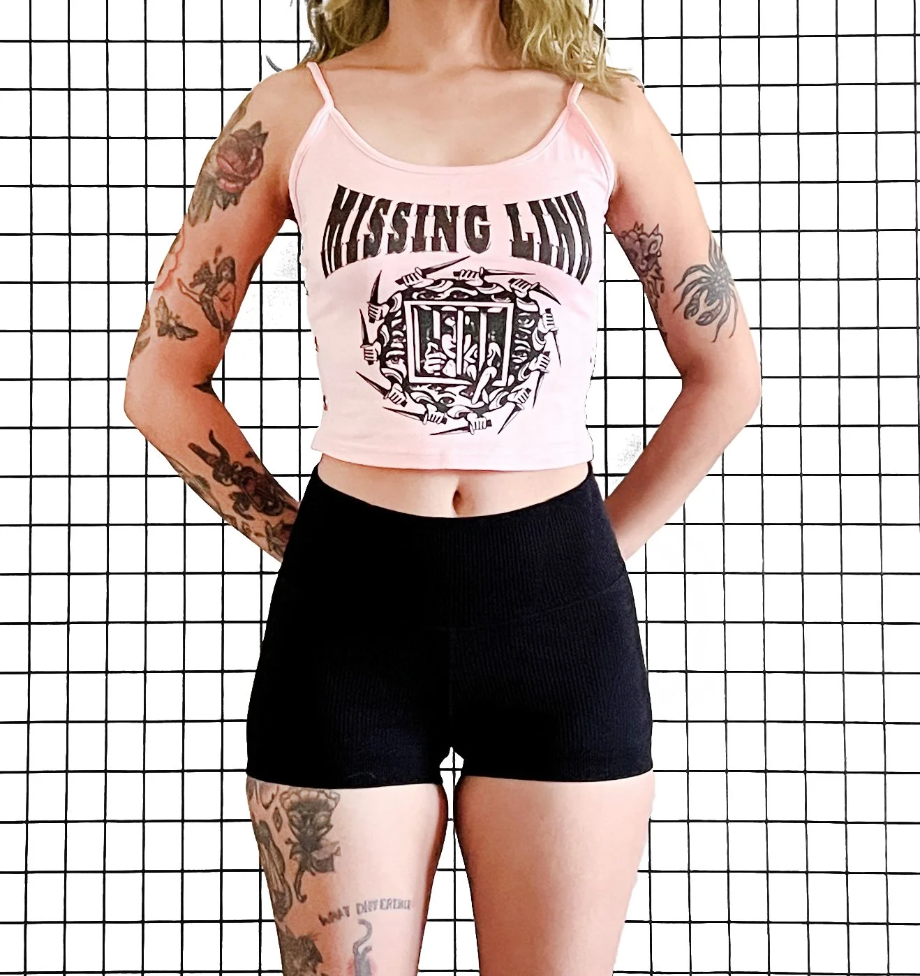 Missing Link Grommet Cami, Size Small