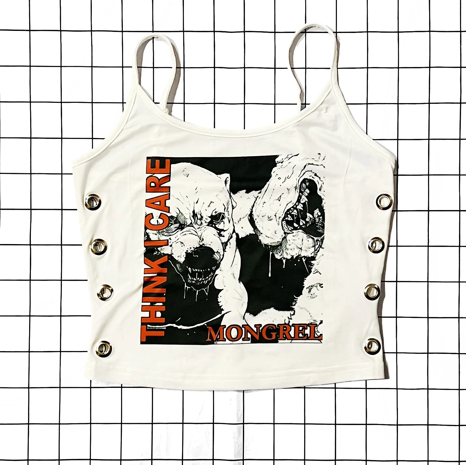 Mongrel Care White Tank - Hanger.jpg