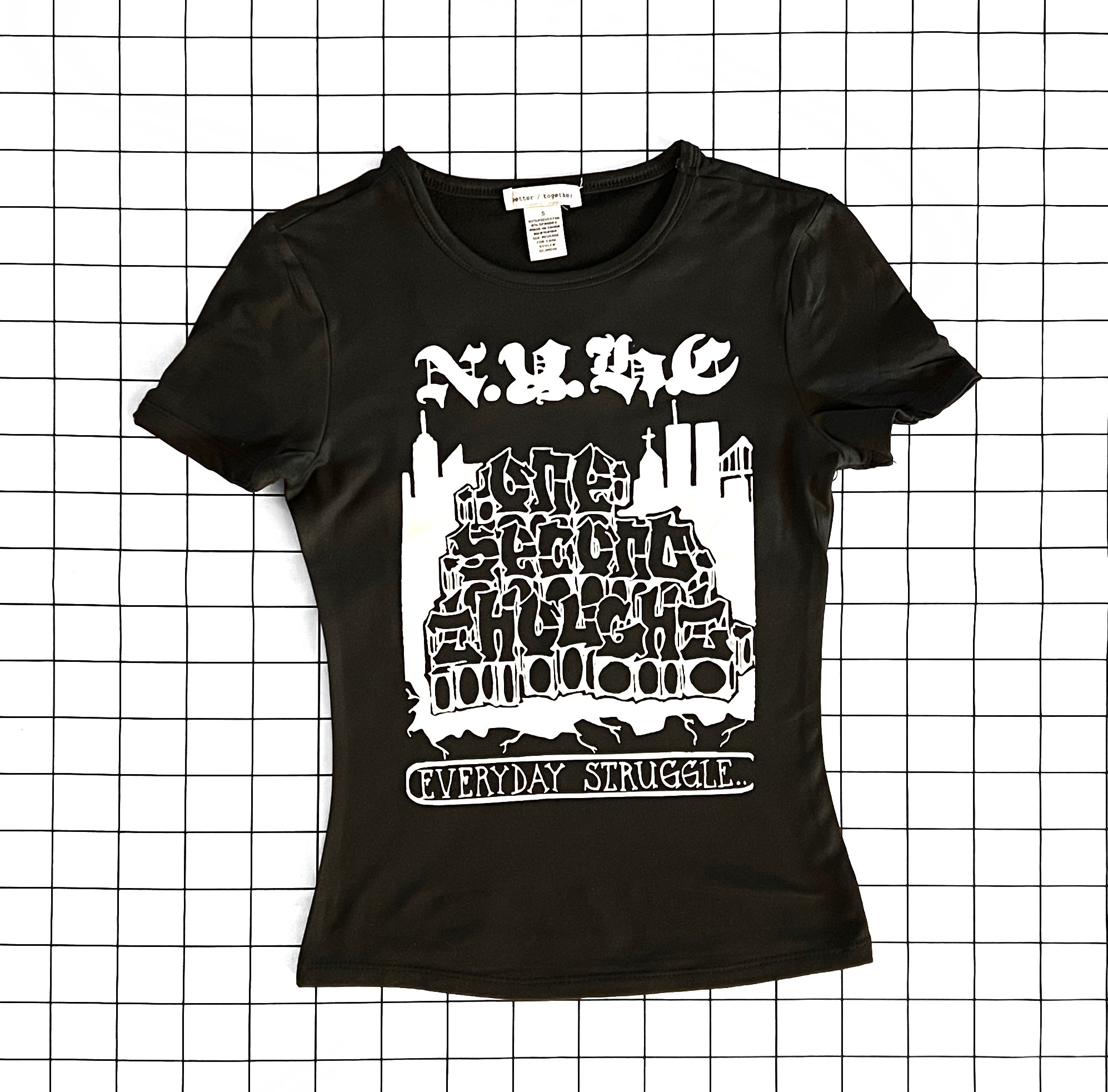 One Second Thought Black Tee - Hanger.jpg