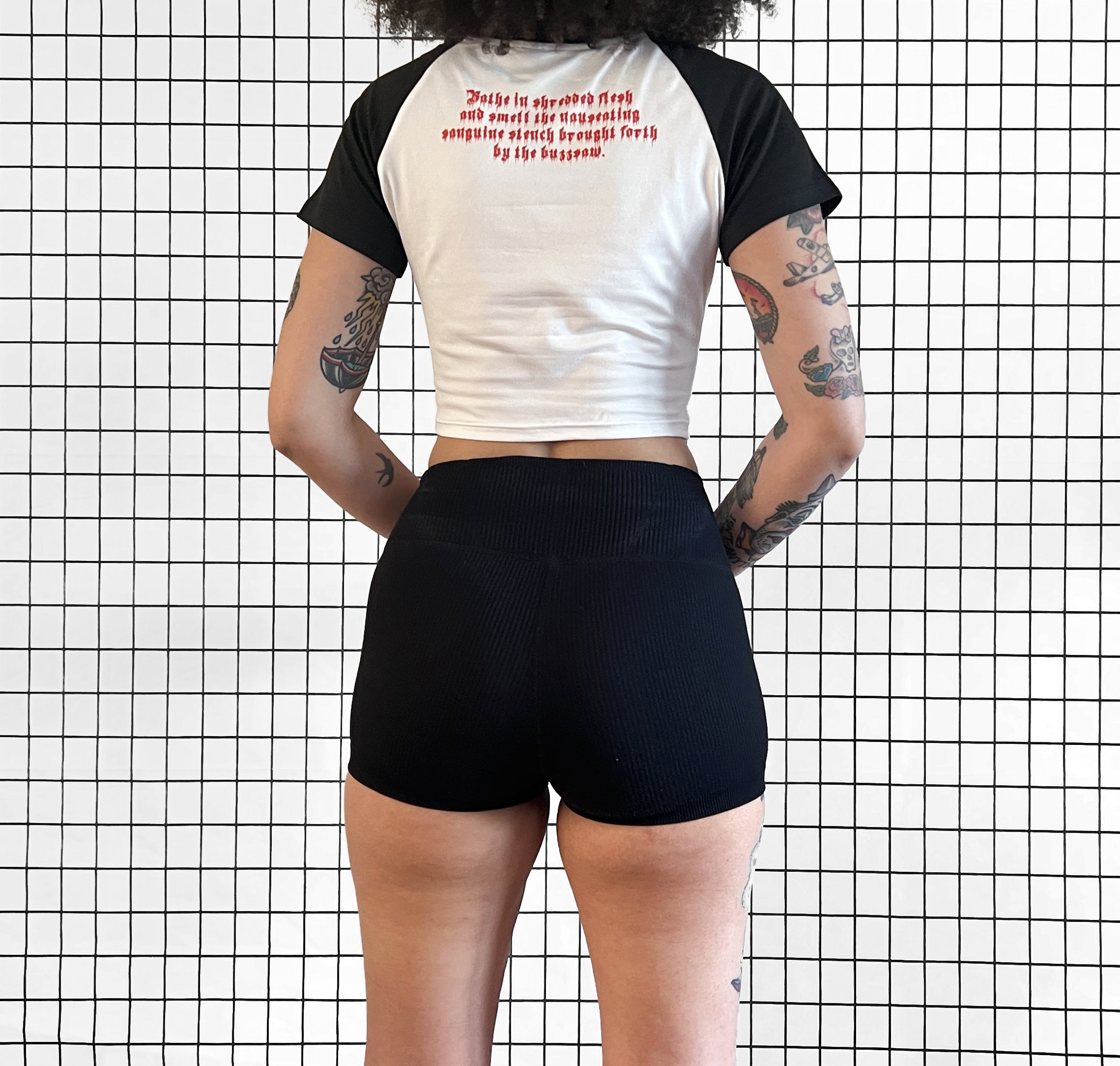 Mortify Baseball Tee - Model Back.jpg