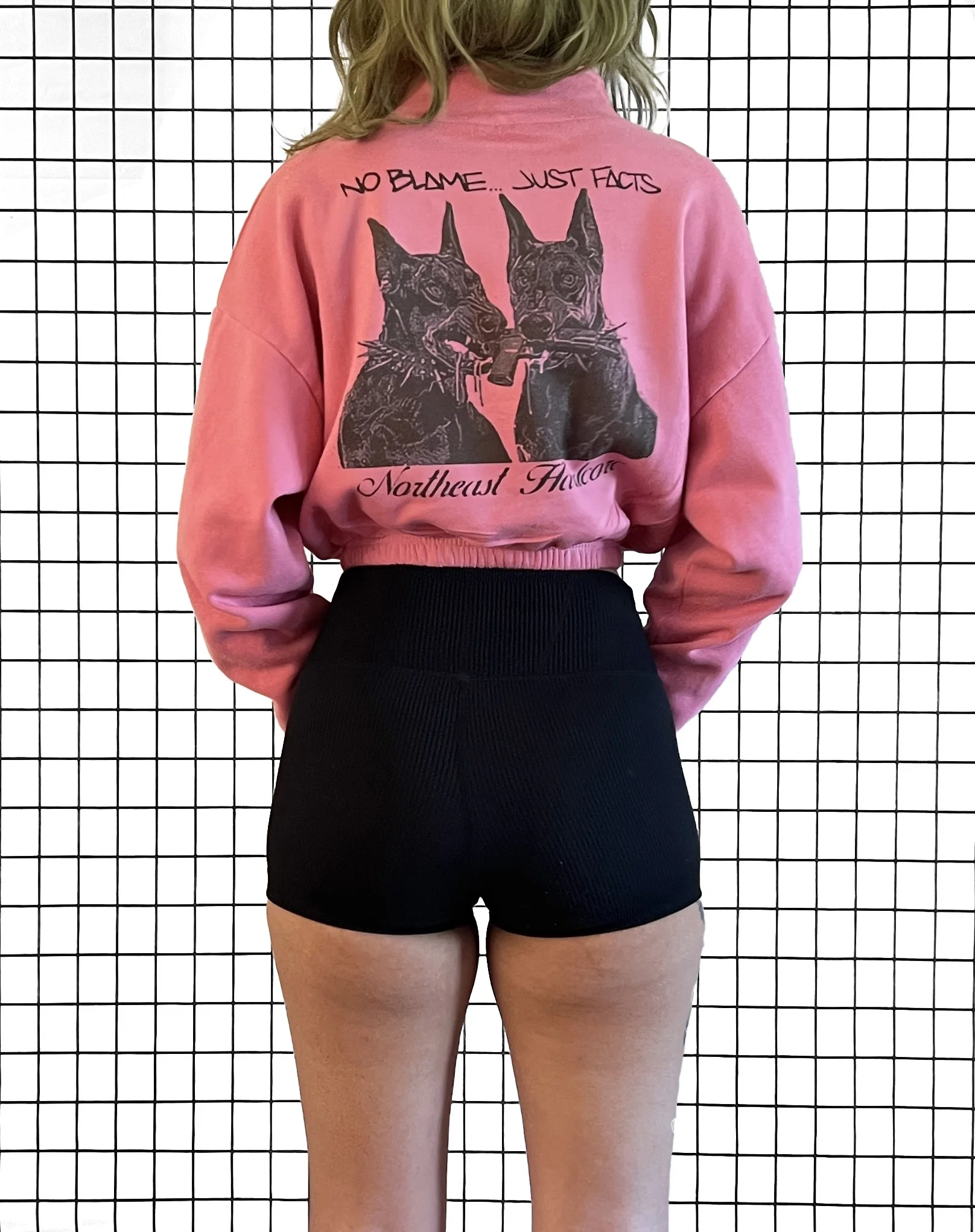 Pain of Truth Cropped Zip - Model Back.jpg