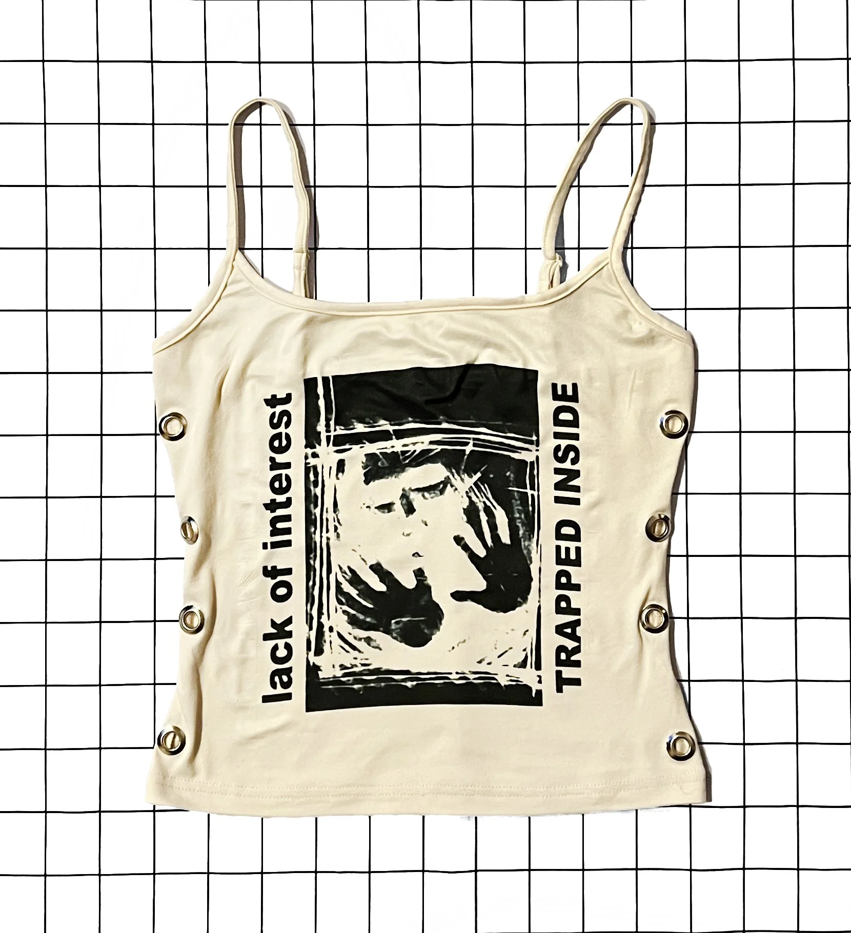 Lack of Interest Tan Tank - Hanger.jpg