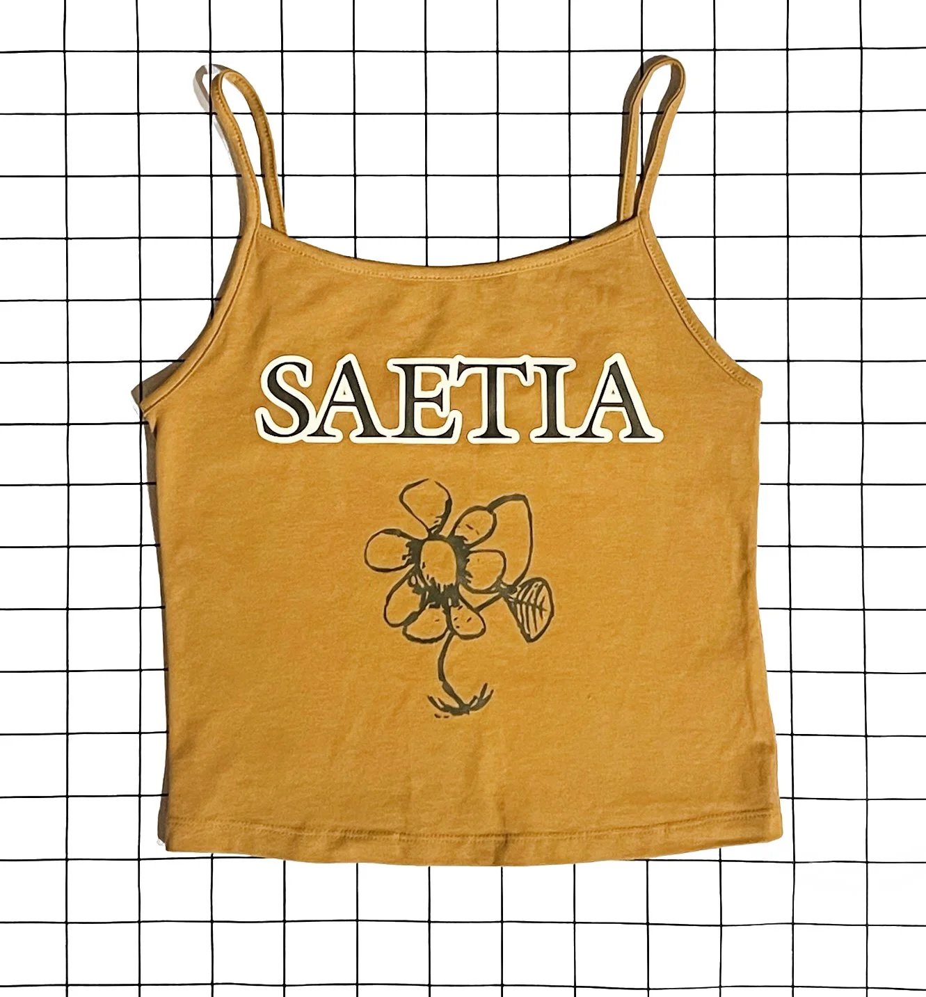 Saetia Cropped Tank Top, size medium