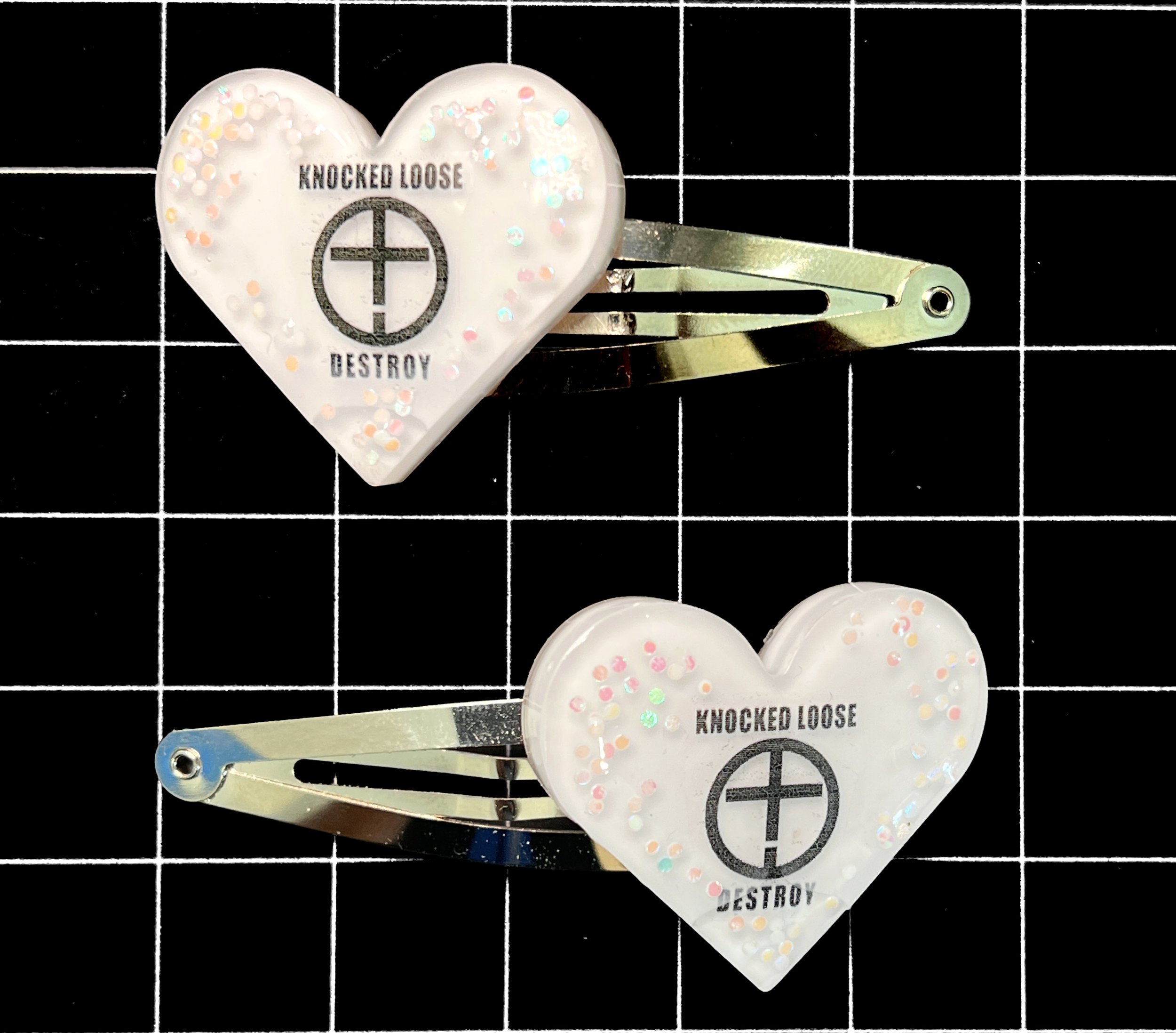 Knocked Loose Heart Clip Set (2)